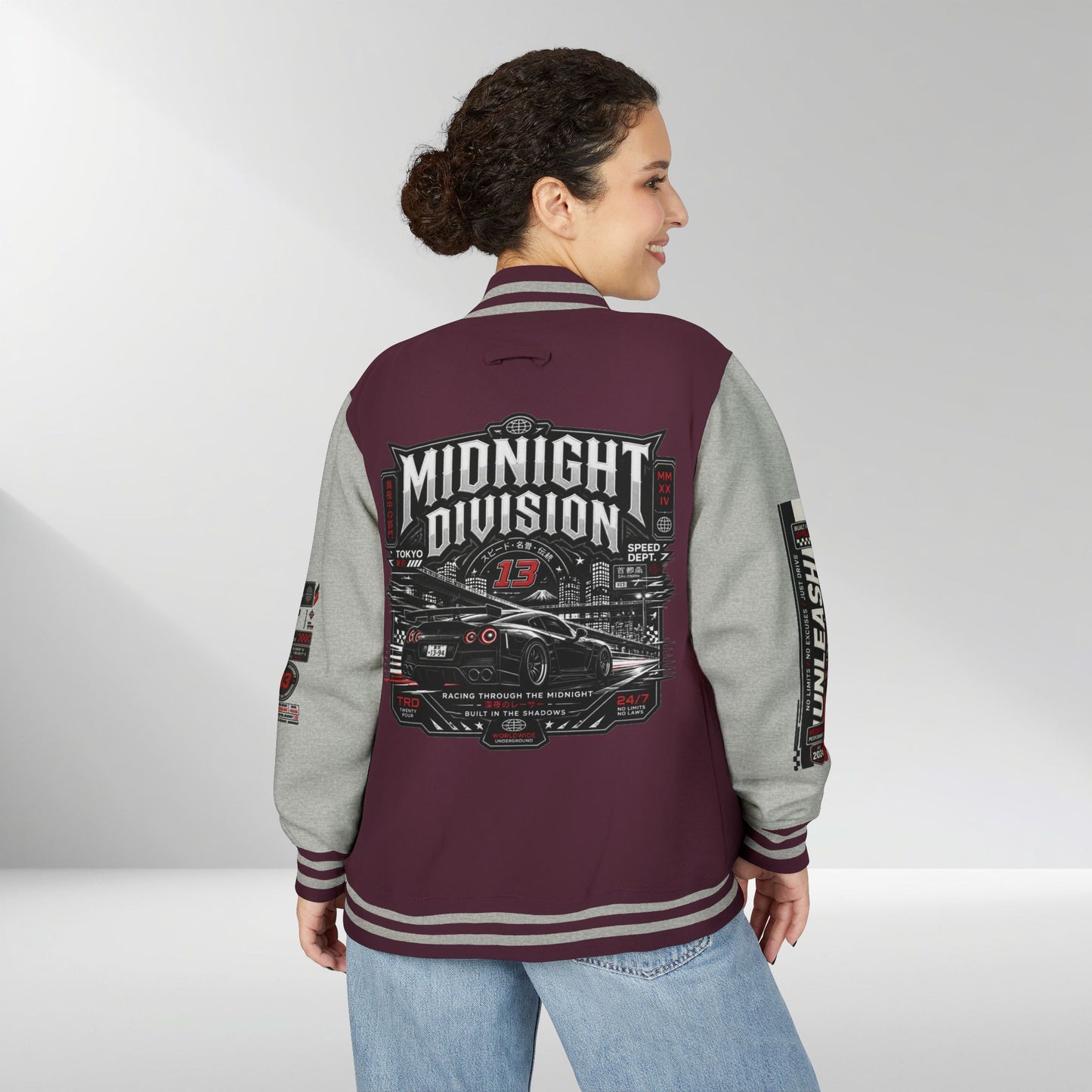 Midnight Division Racing Letterman Jacket