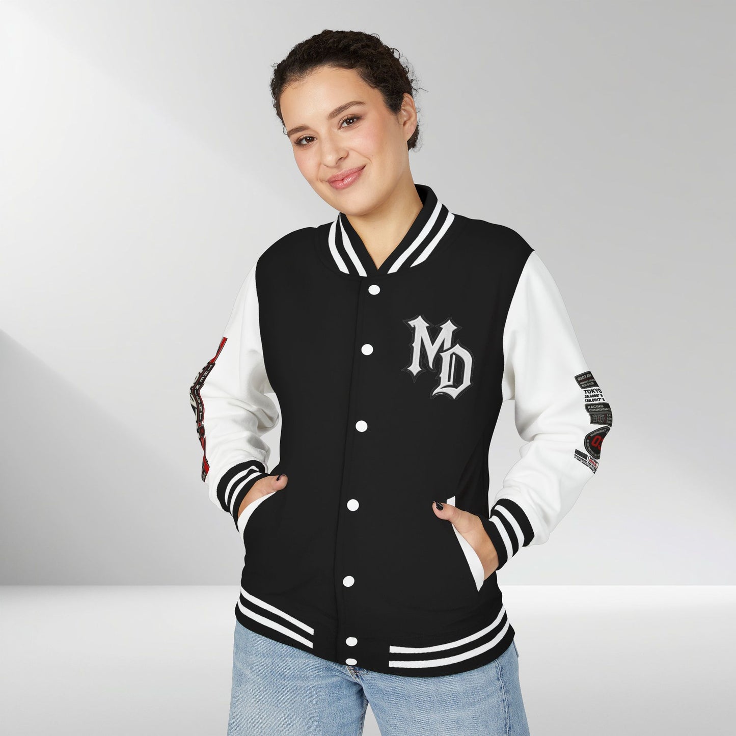 Midnight Division Racing Letterman Jacket