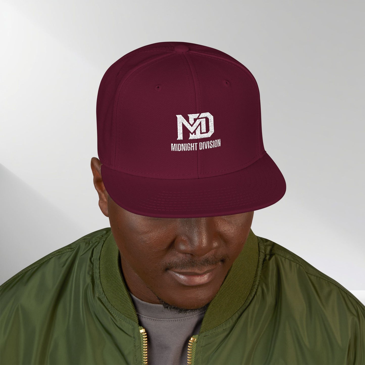 Embroidered Snapback Hat
