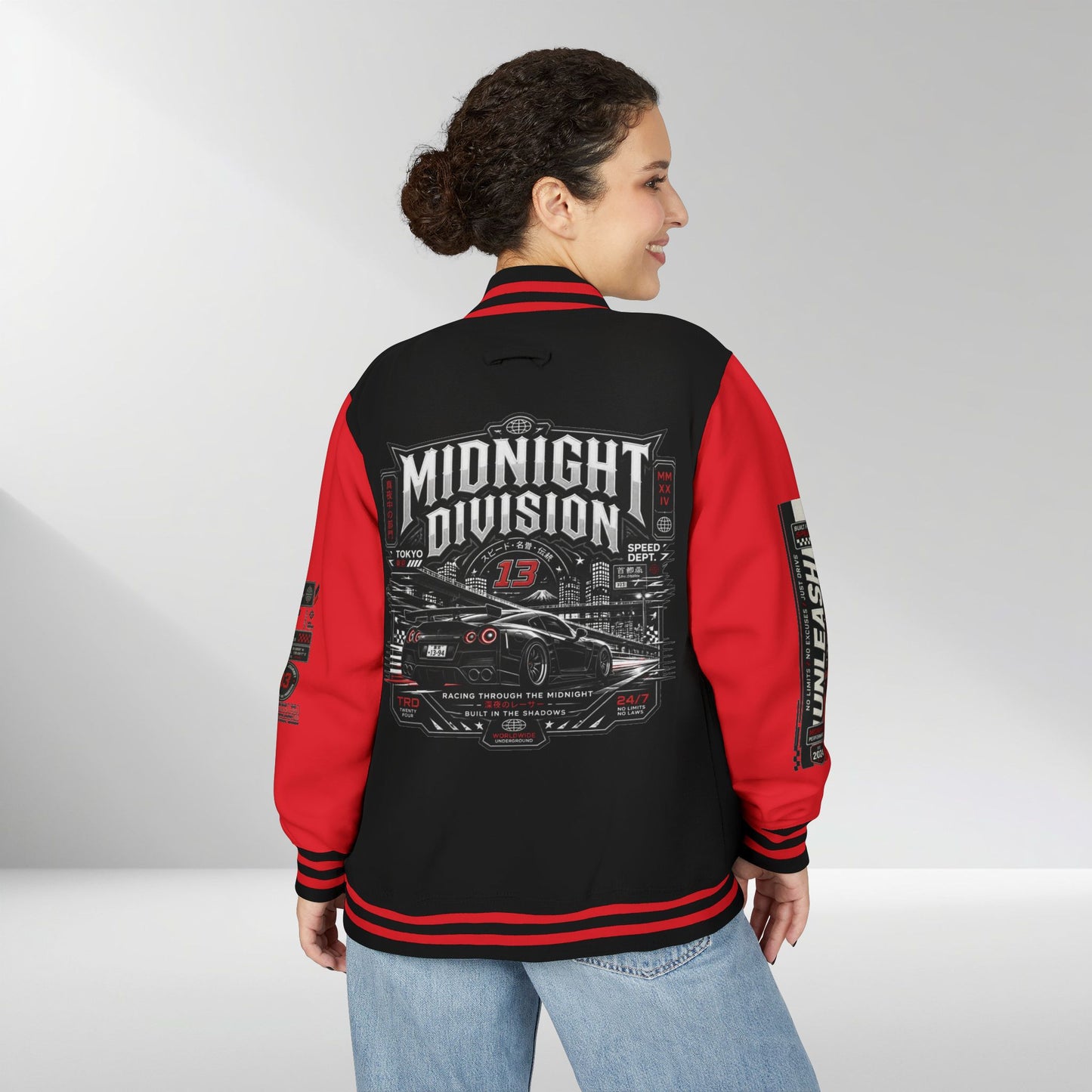 Midnight Division Racing Letterman Jacket