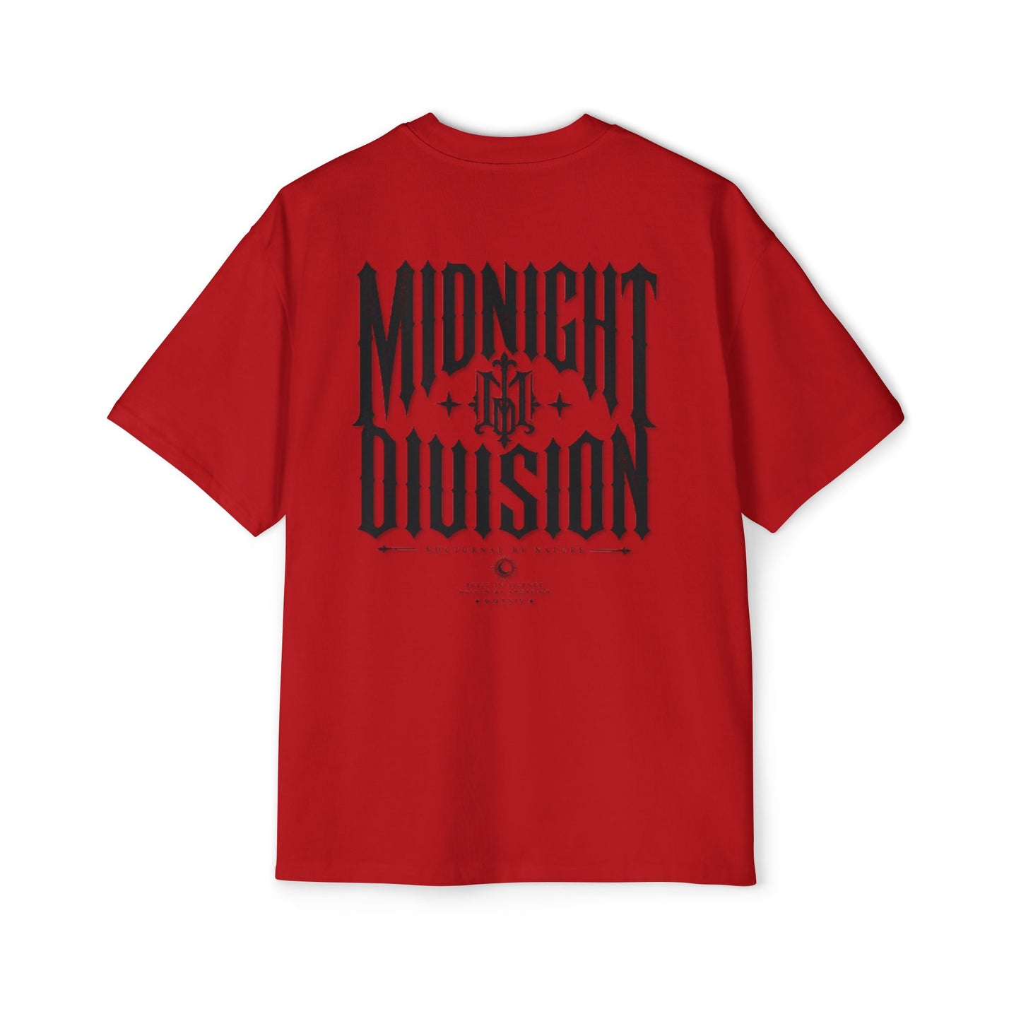 Midnight Division Graphic Tee — Men's Oversized Streetwear T-Shirt