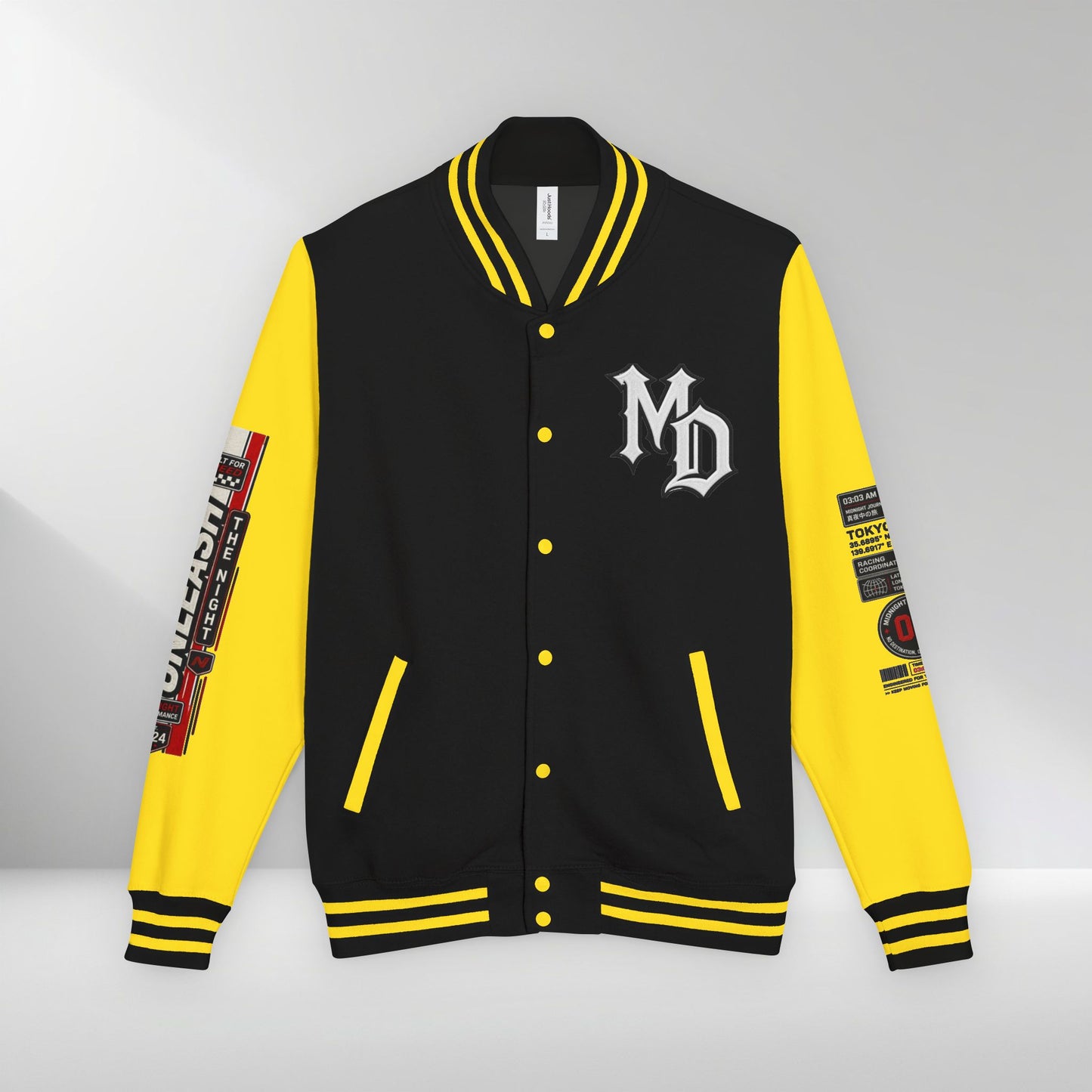 Midnight Division Racing Letterman Jacket