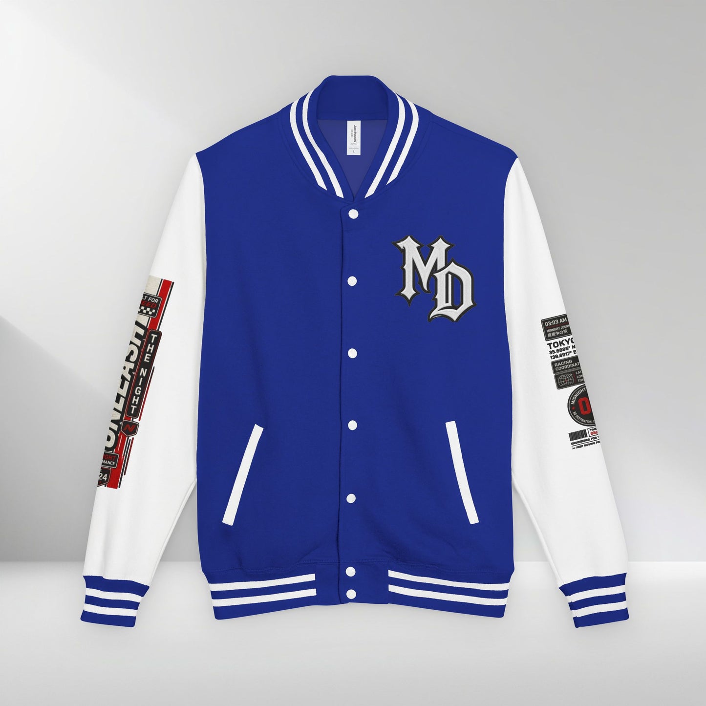 Midnight Division Racing Letterman Jacket