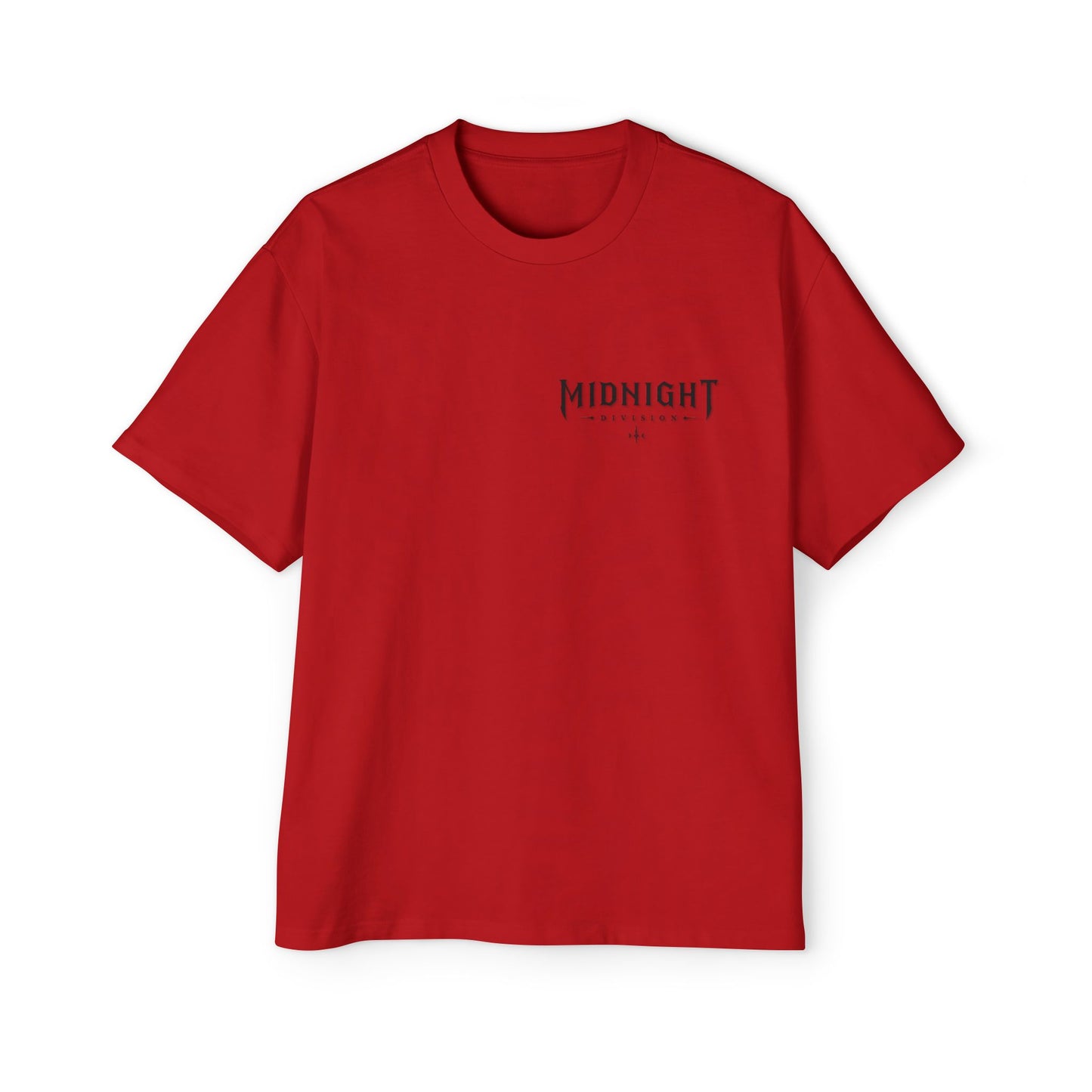 Midnight Division Graphic Tee — Men's Oversized Streetwear T-Shirt