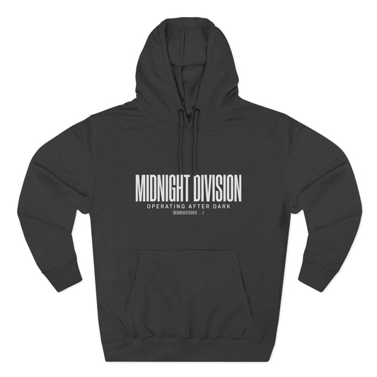 Midnight Division Hoodie – 'Operating After Dark' Graphic Pullover