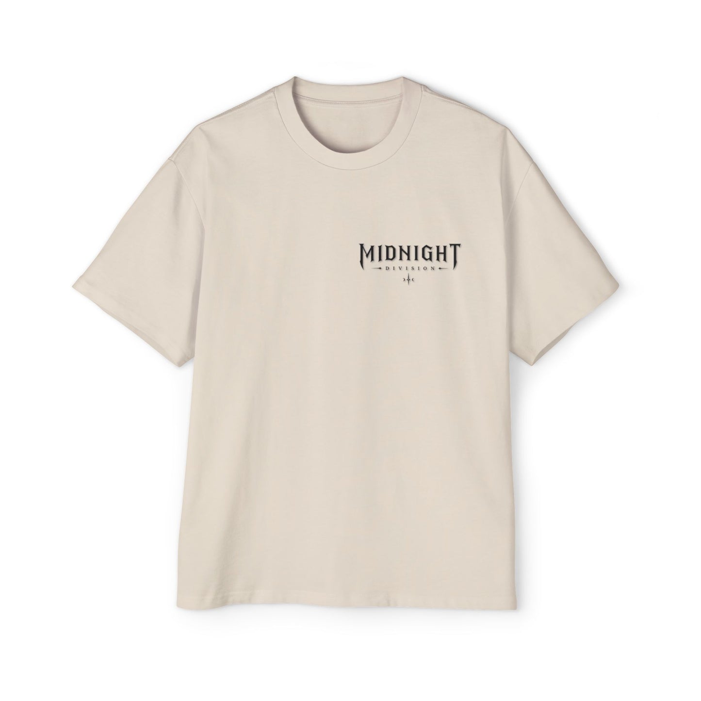 Midnight Division Graphic Tee — Men's Oversized Streetwear T-Shirt