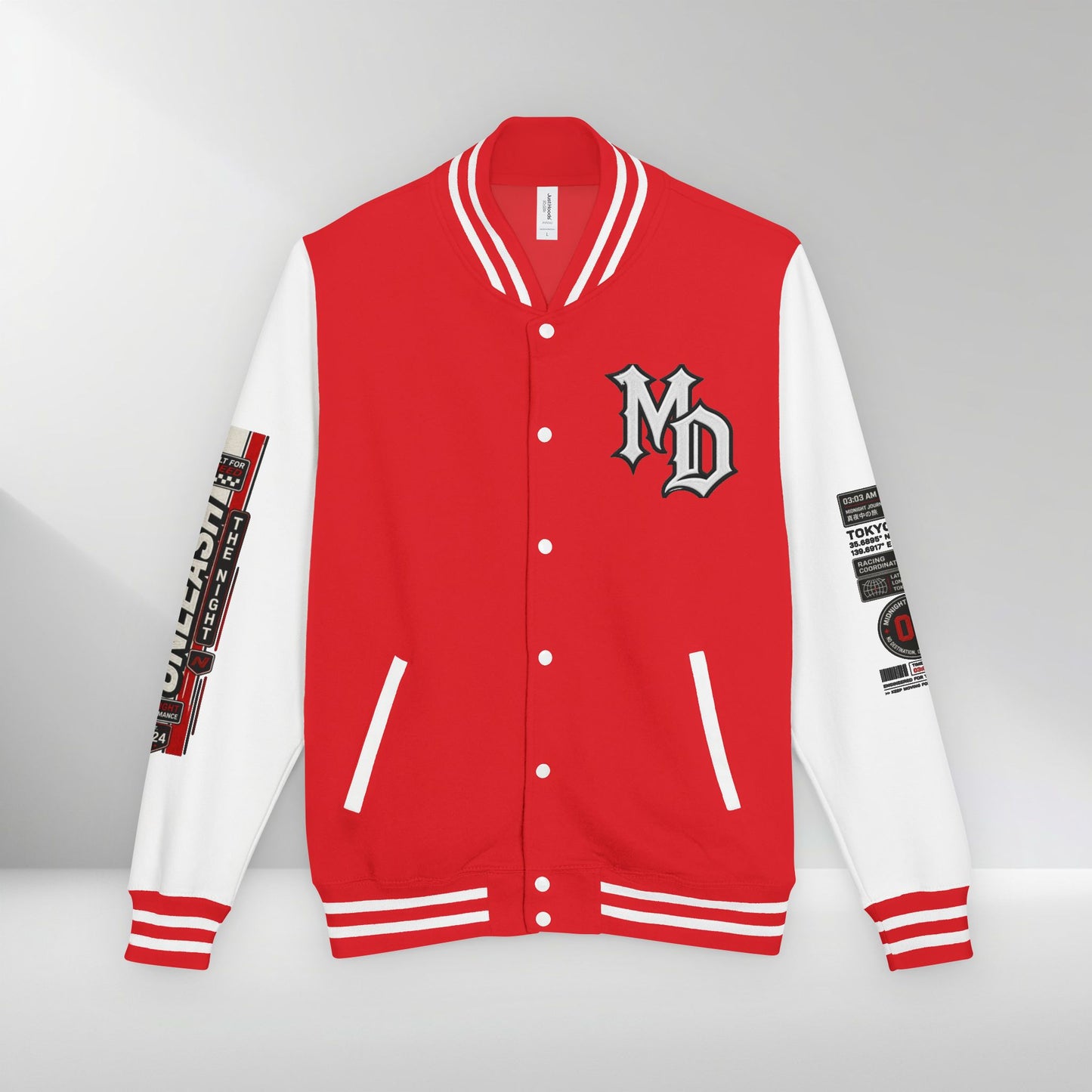 Midnight Division Racing Letterman Jacket
