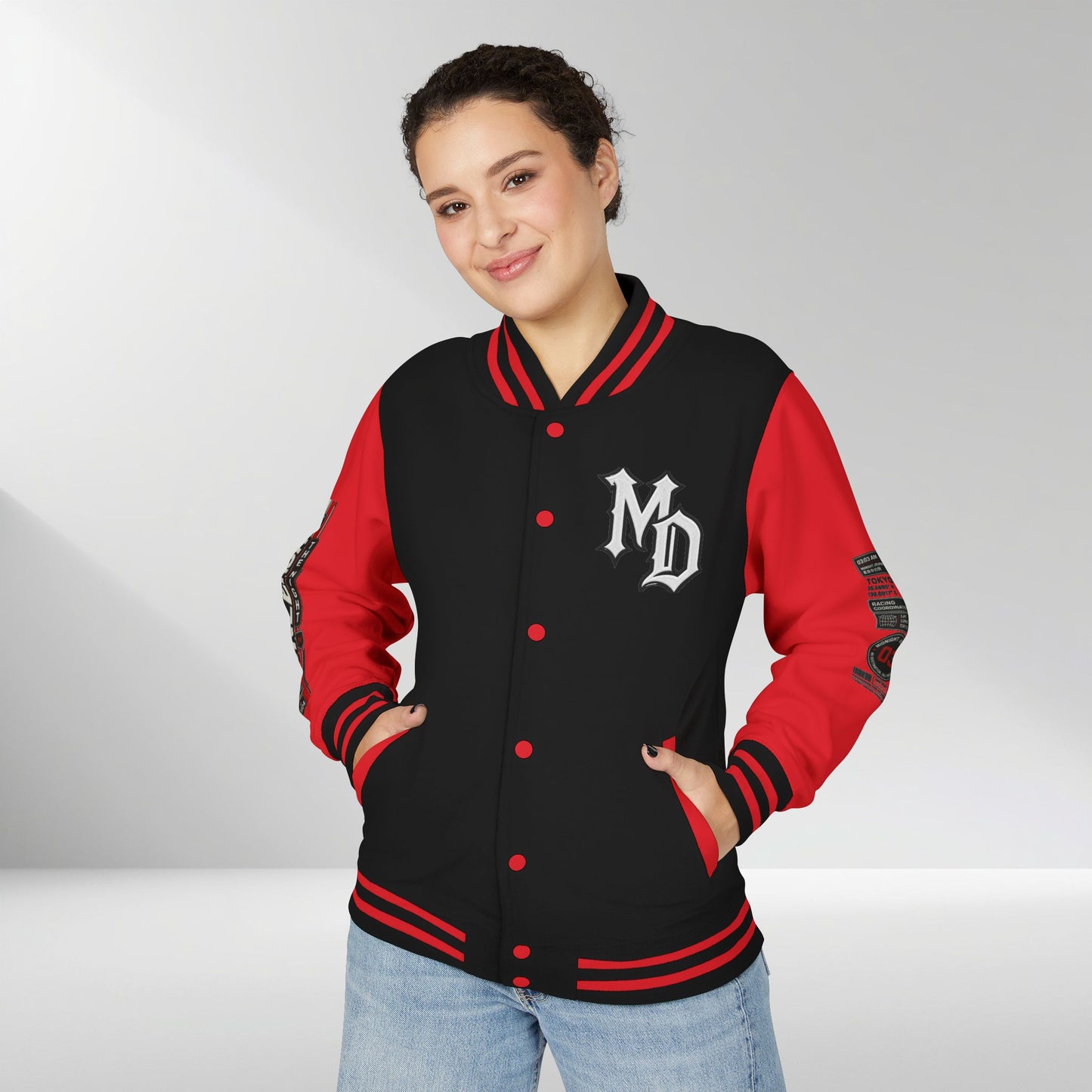 Midnight Division Racing Letterman Jacket