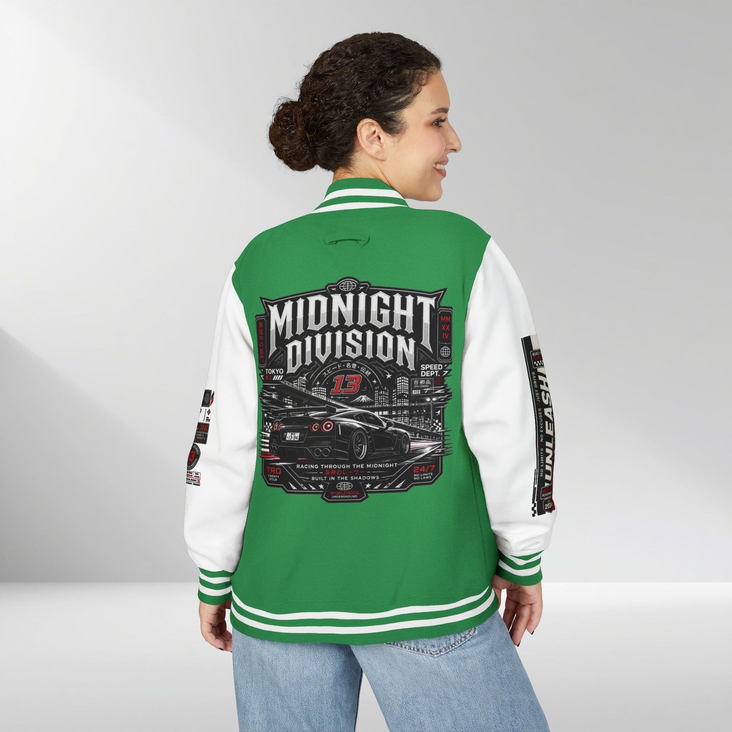 Midnight Division Racing Letterman Jacket