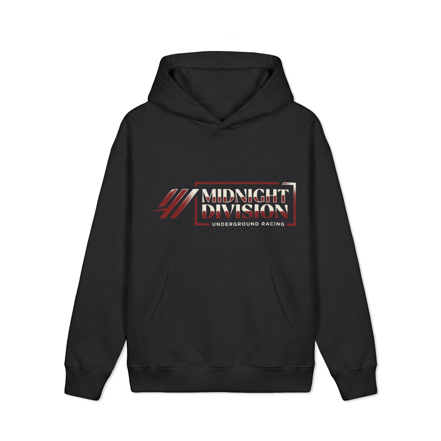 Midnight Division Logo Hoodie — Vintage Raven Emblem Heavyweight Hoodie