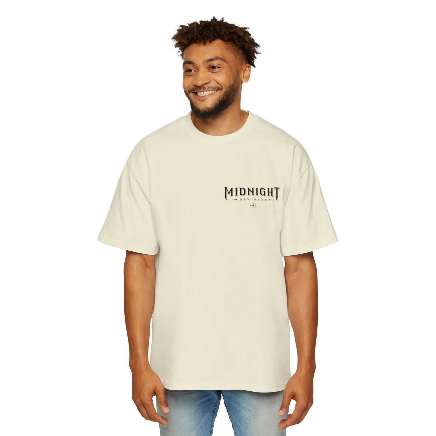 Midnight Division Graphic Tee — Men's Oversized Streetwear T-Shirt