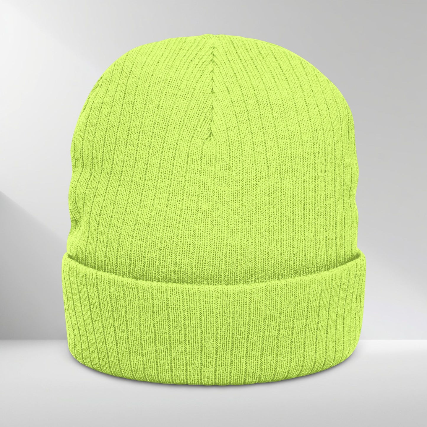 Ribbed Knit Beanie (Embroidery)