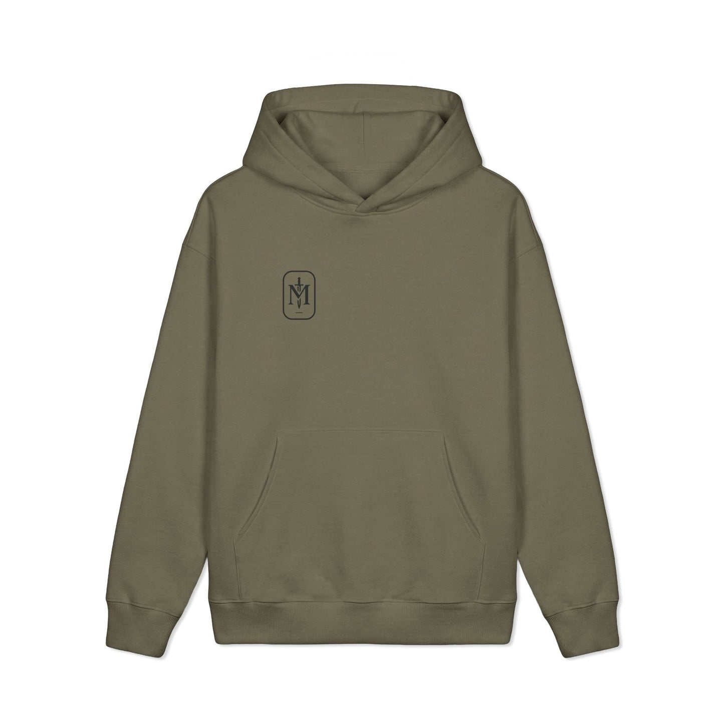 Midnight Division Logo Hoodie — Vintage Raven Emblem Heavyweight Hoodie