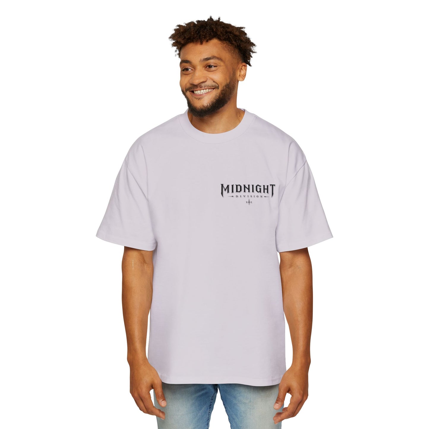 Midnight Division Graphic Tee — Men's Oversized Streetwear T-Shirt
