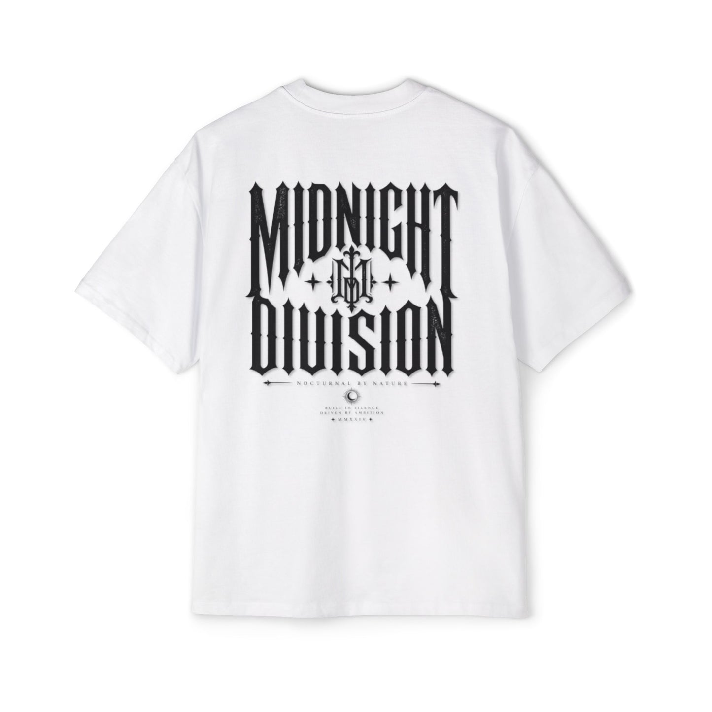 Midnight Division Graphic Tee — Men's Oversized Streetwear T-Shirt