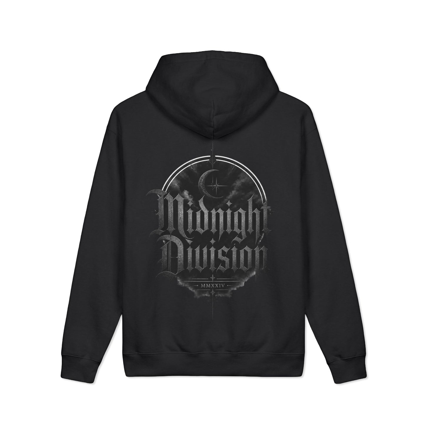 Midnight Division Logo Hoodie — Vintage Raven Emblem Heavyweight Hoodie