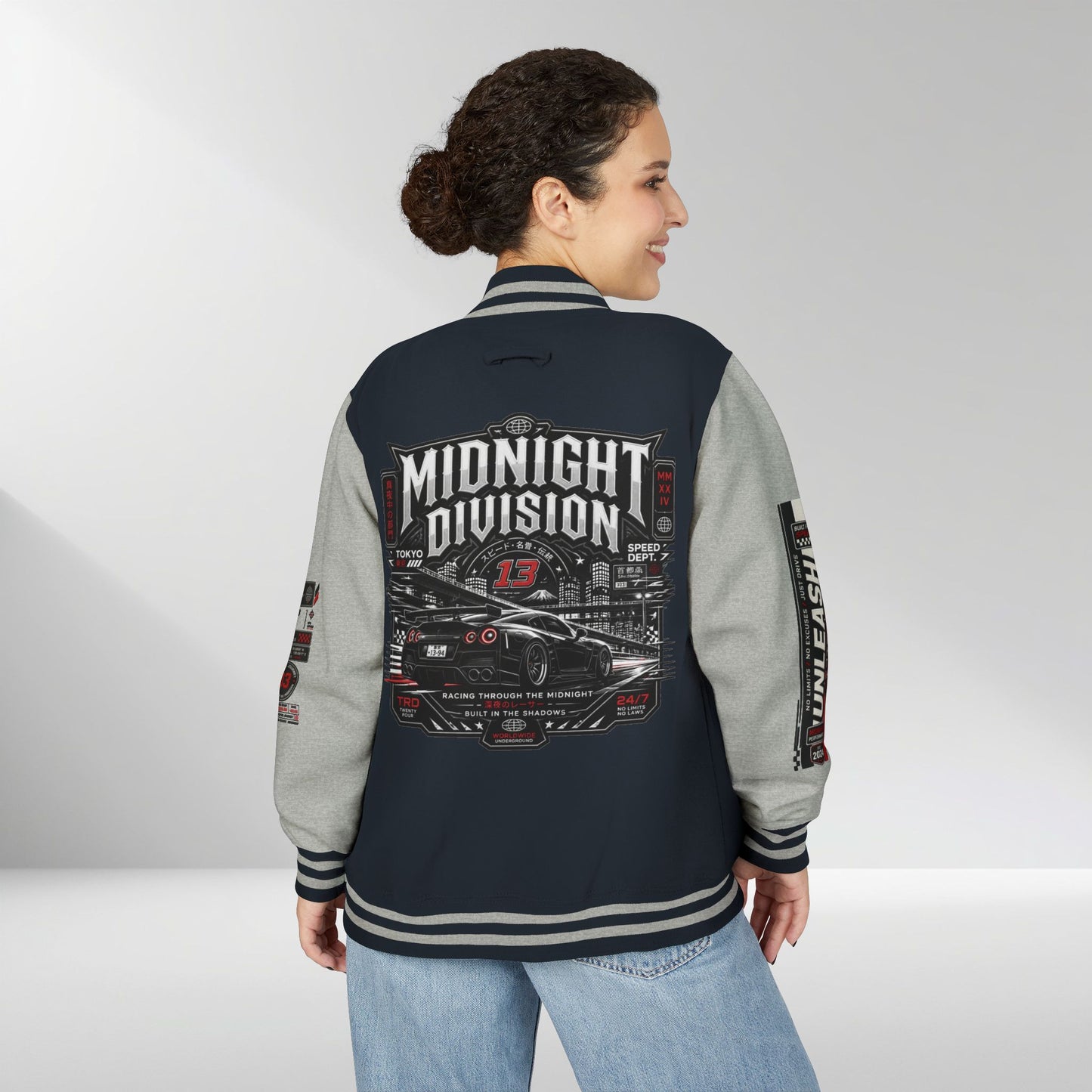 Midnight Division Racing Letterman Jacket