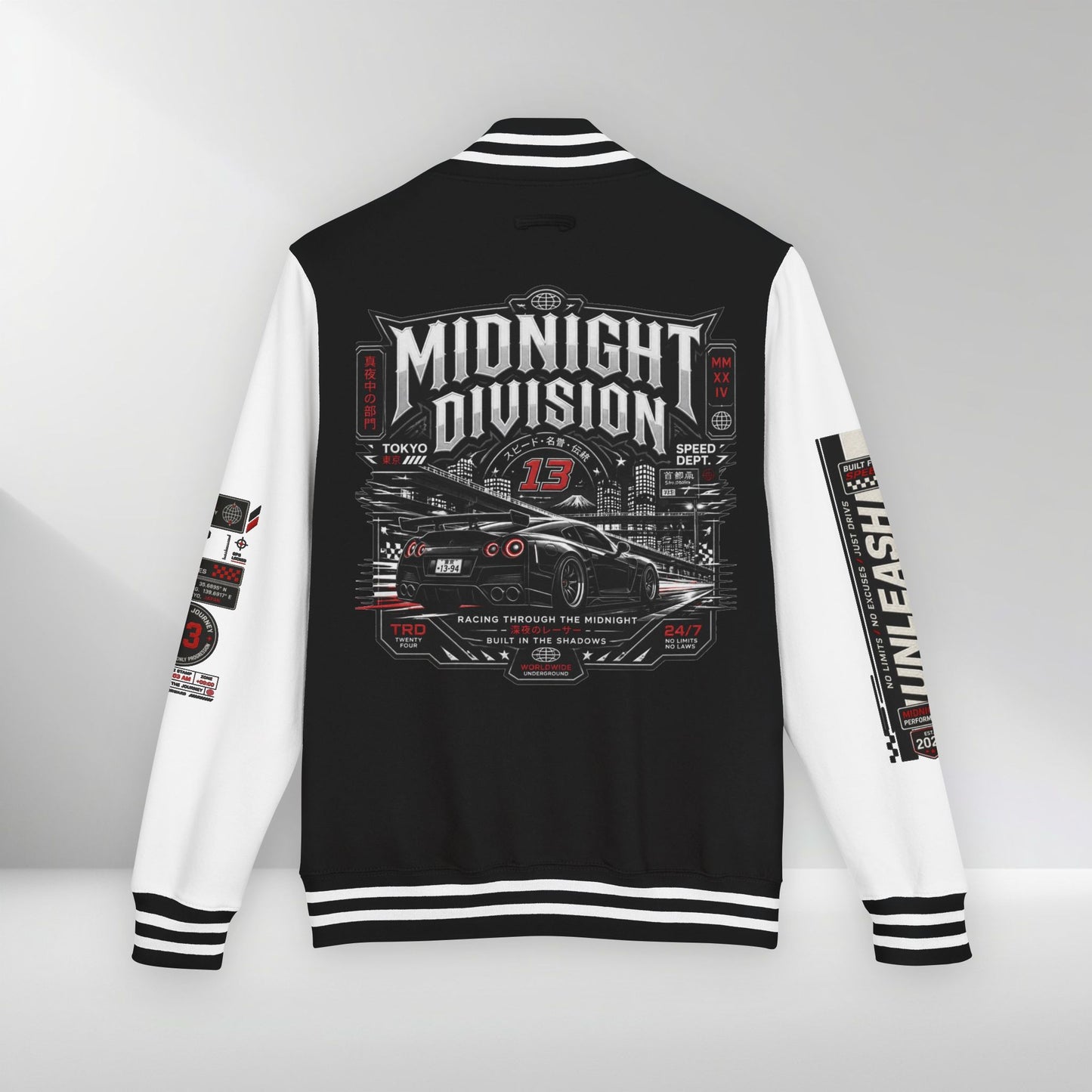Midnight Division Racing Letterman Jacket