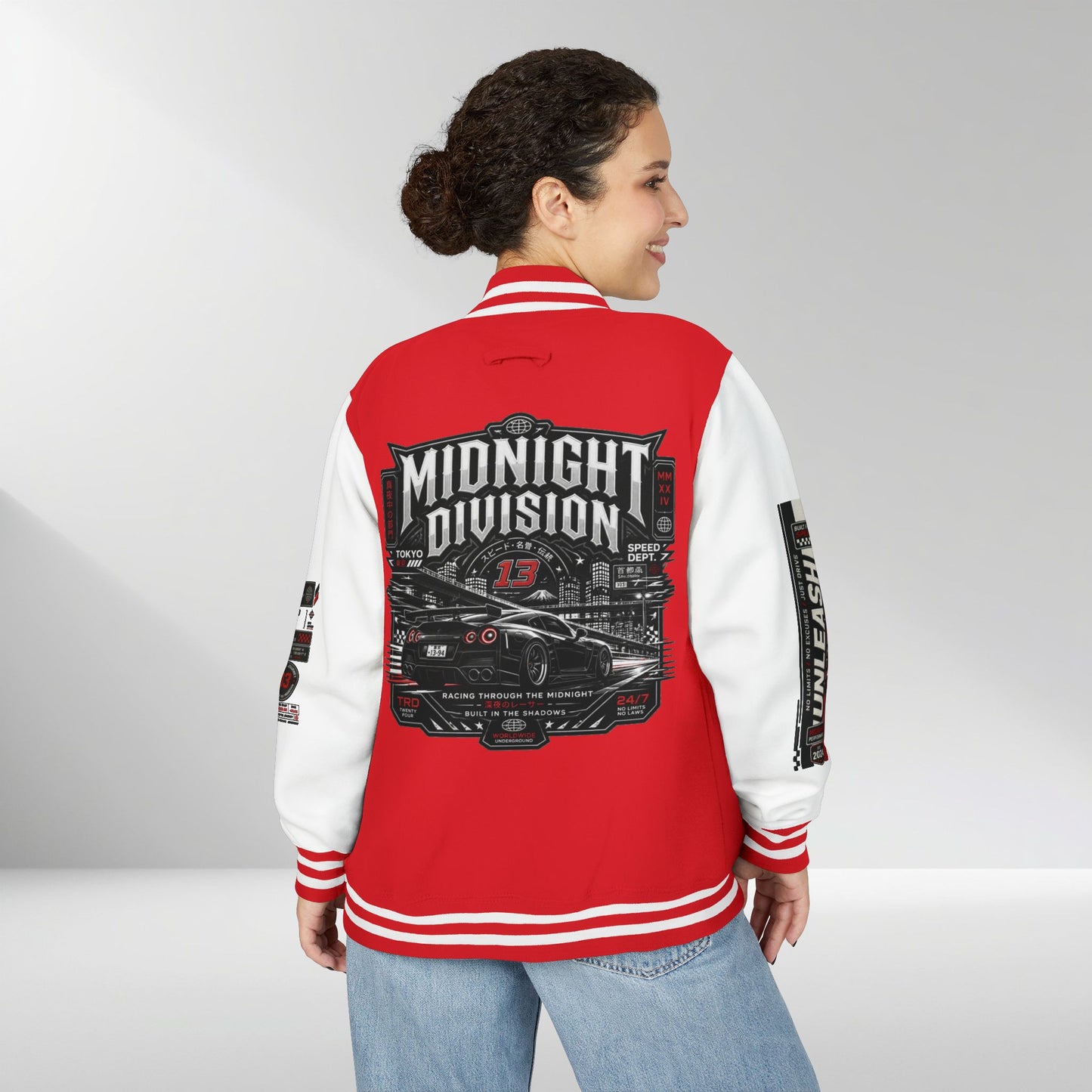 Midnight Division Racing Letterman Jacket