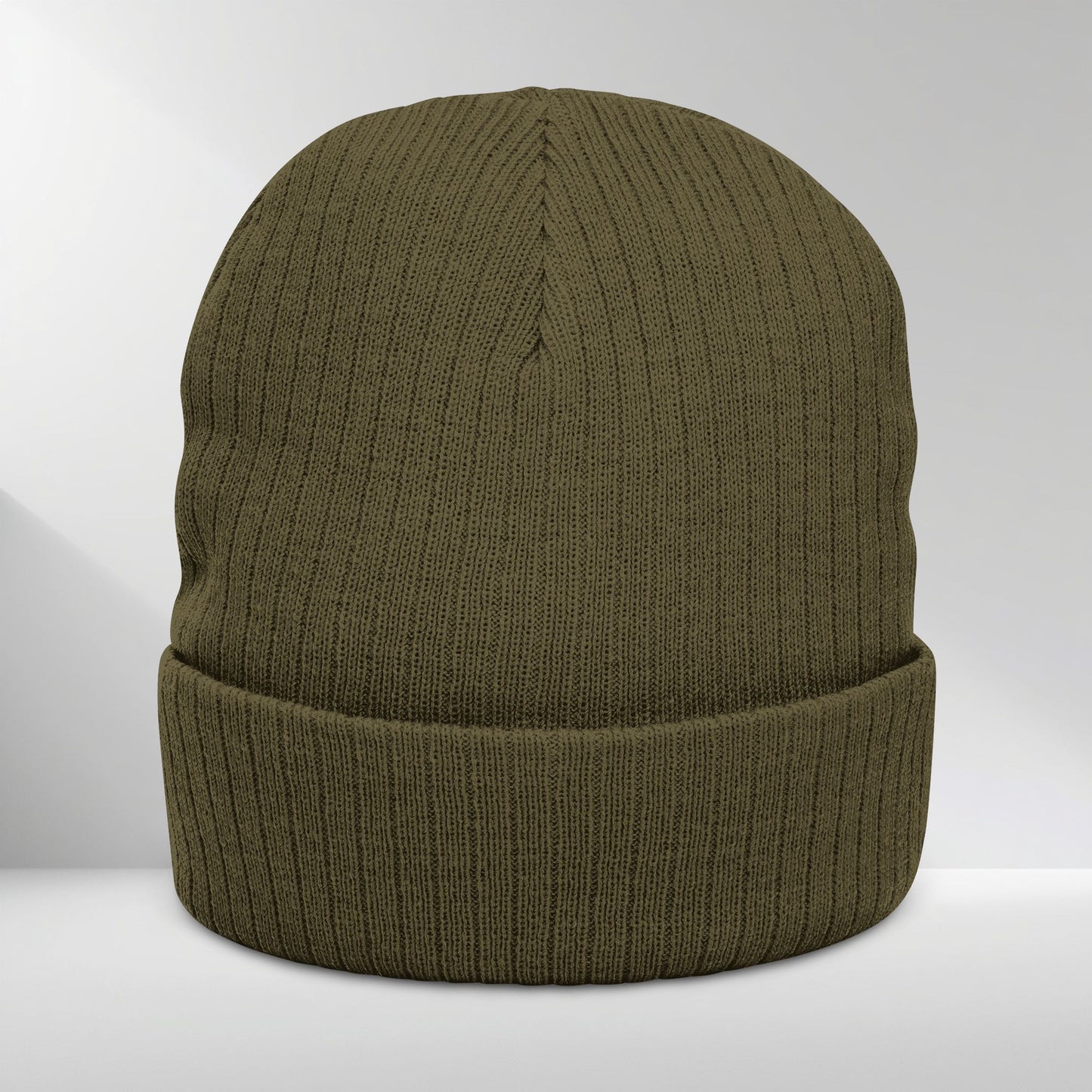 Ribbed Knit Beanie (Embroidery)