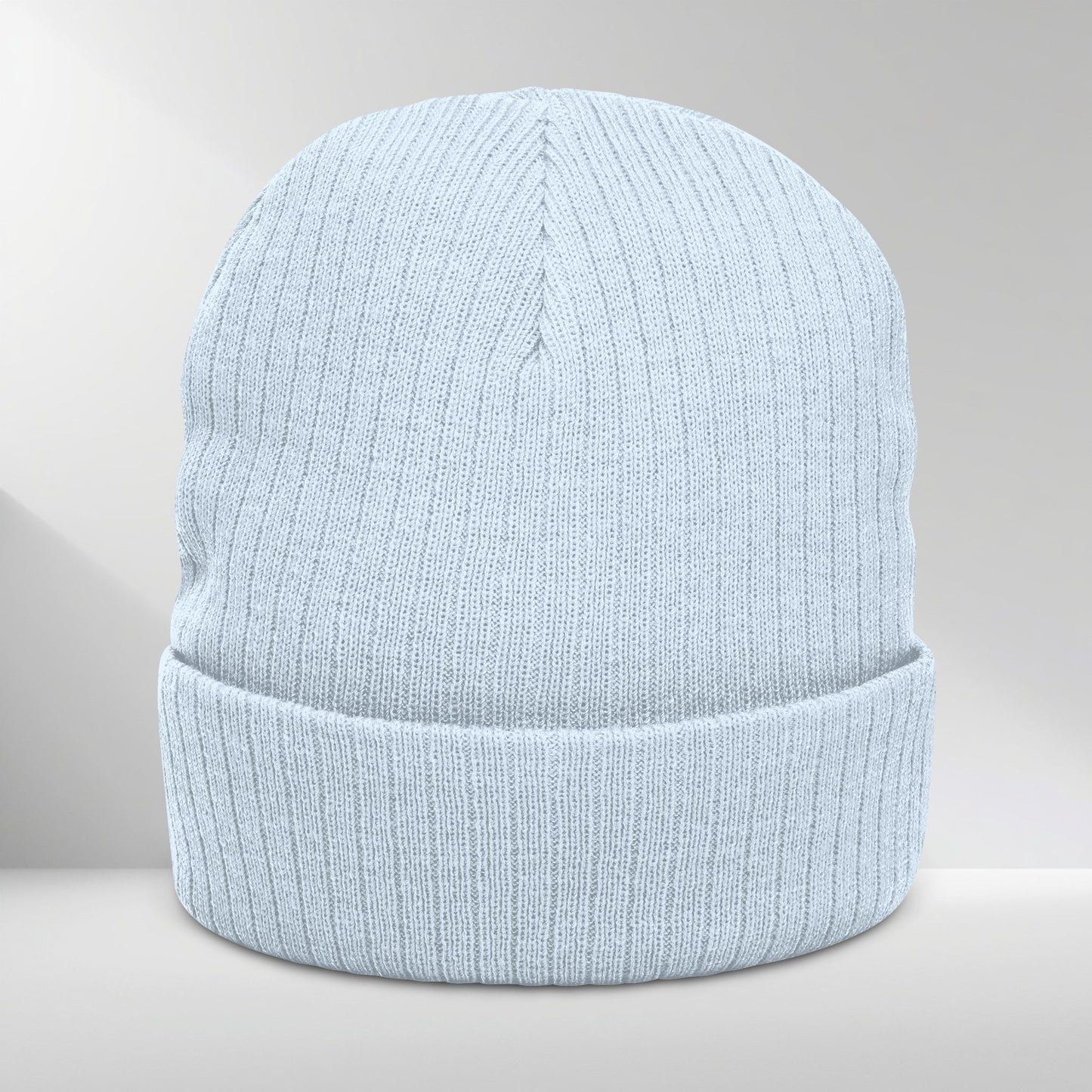 Ribbed Knit Beanie (Embroidery)
