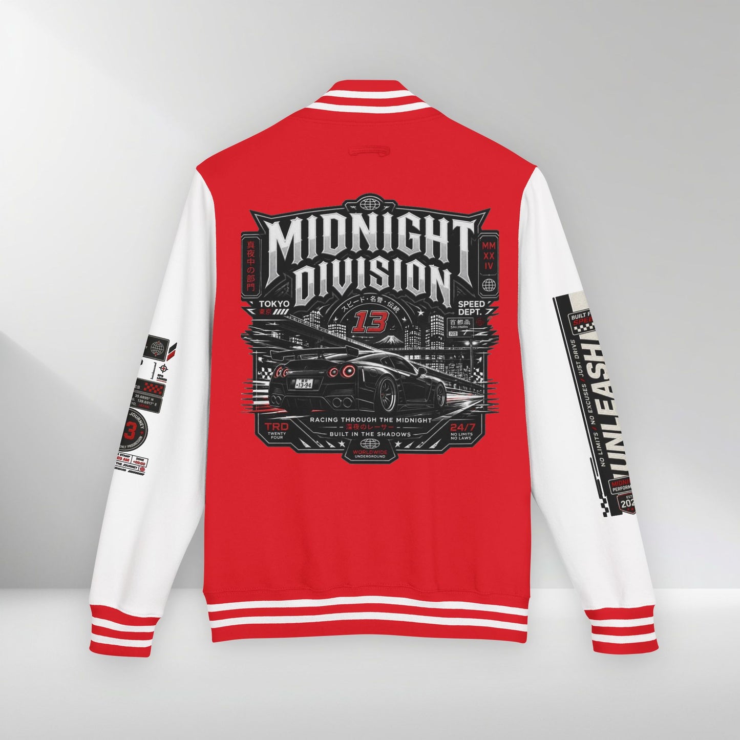 Midnight Division Racing Letterman Jacket