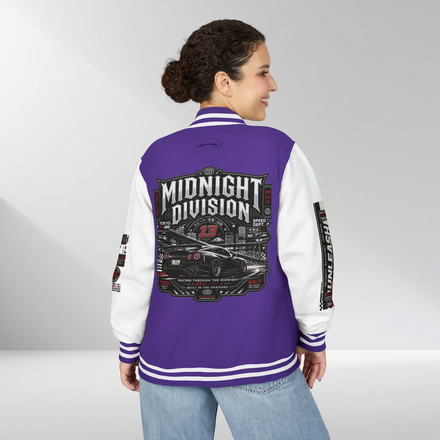Midnight Division Racing Letterman Jacket