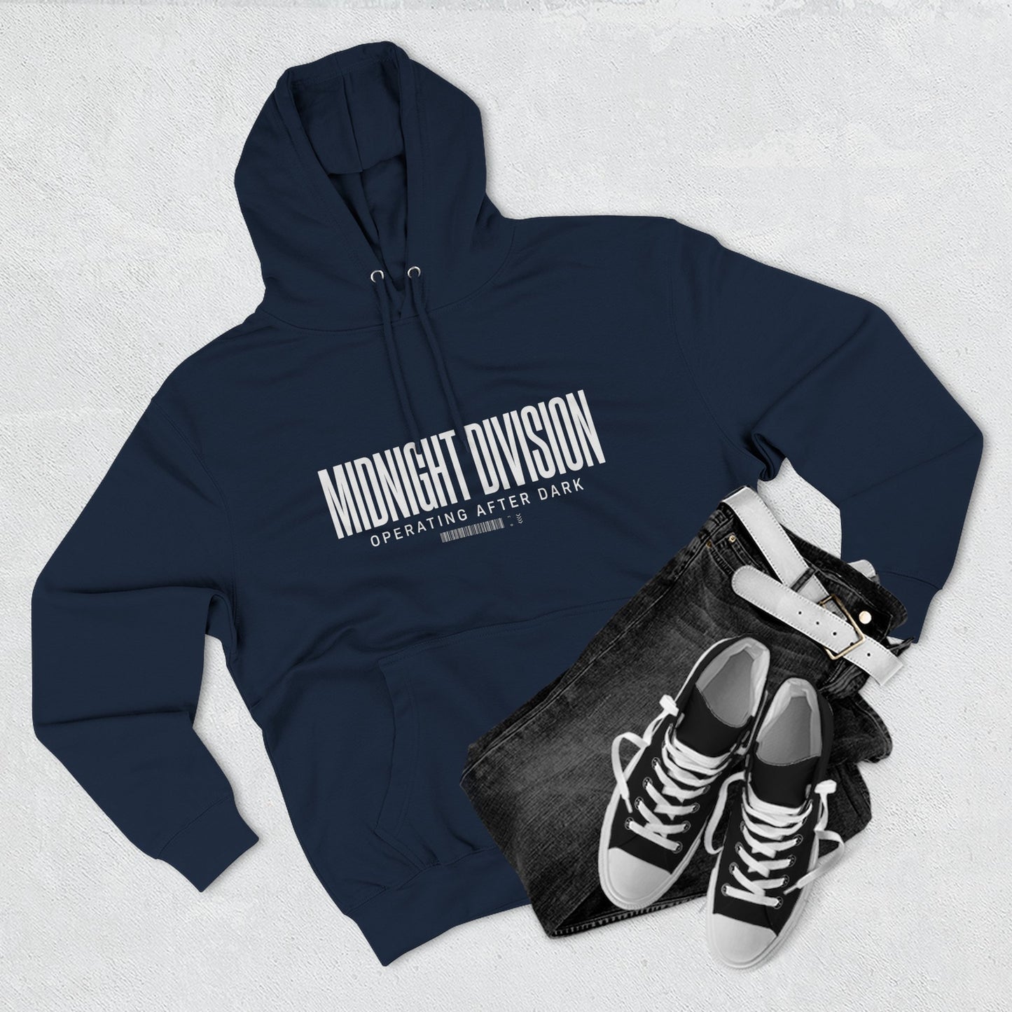 Midnight Division Hoodie – 'Operating After Dark' Graphic Pullover