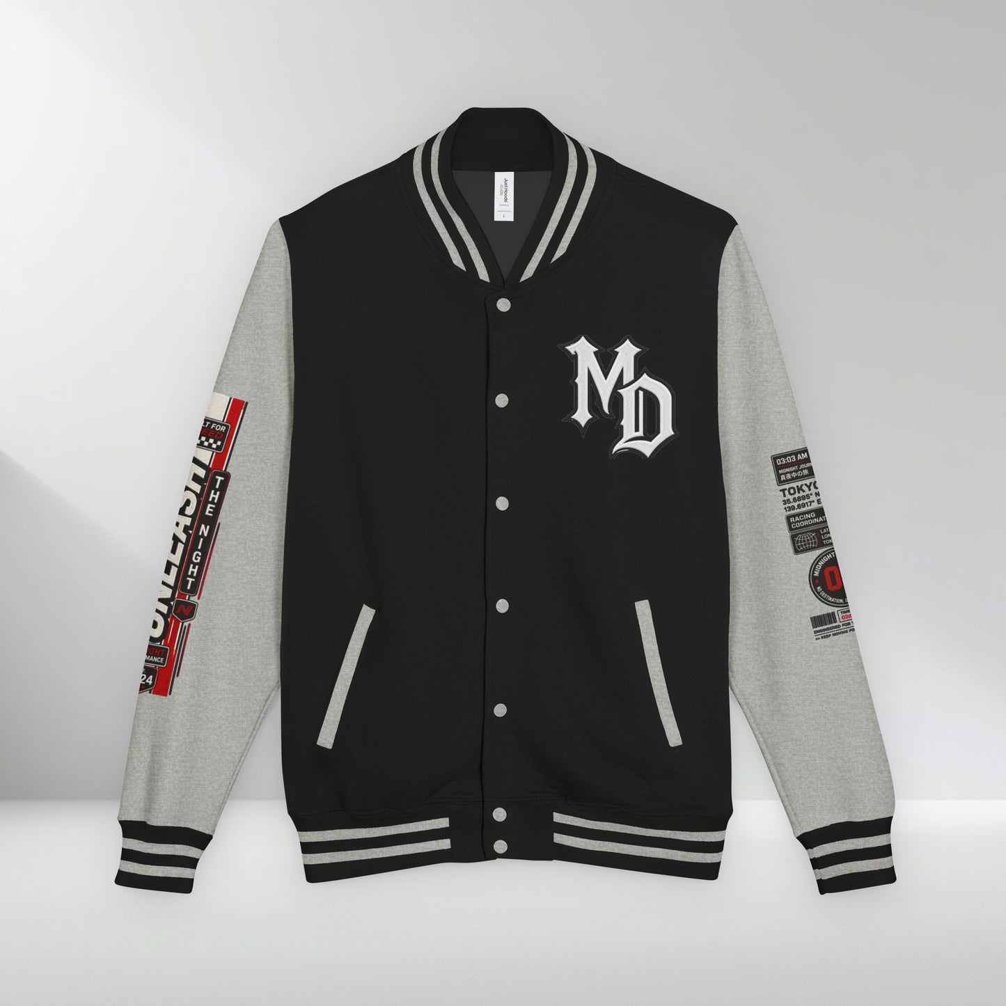 Midnight Division Racing Letterman Jacket