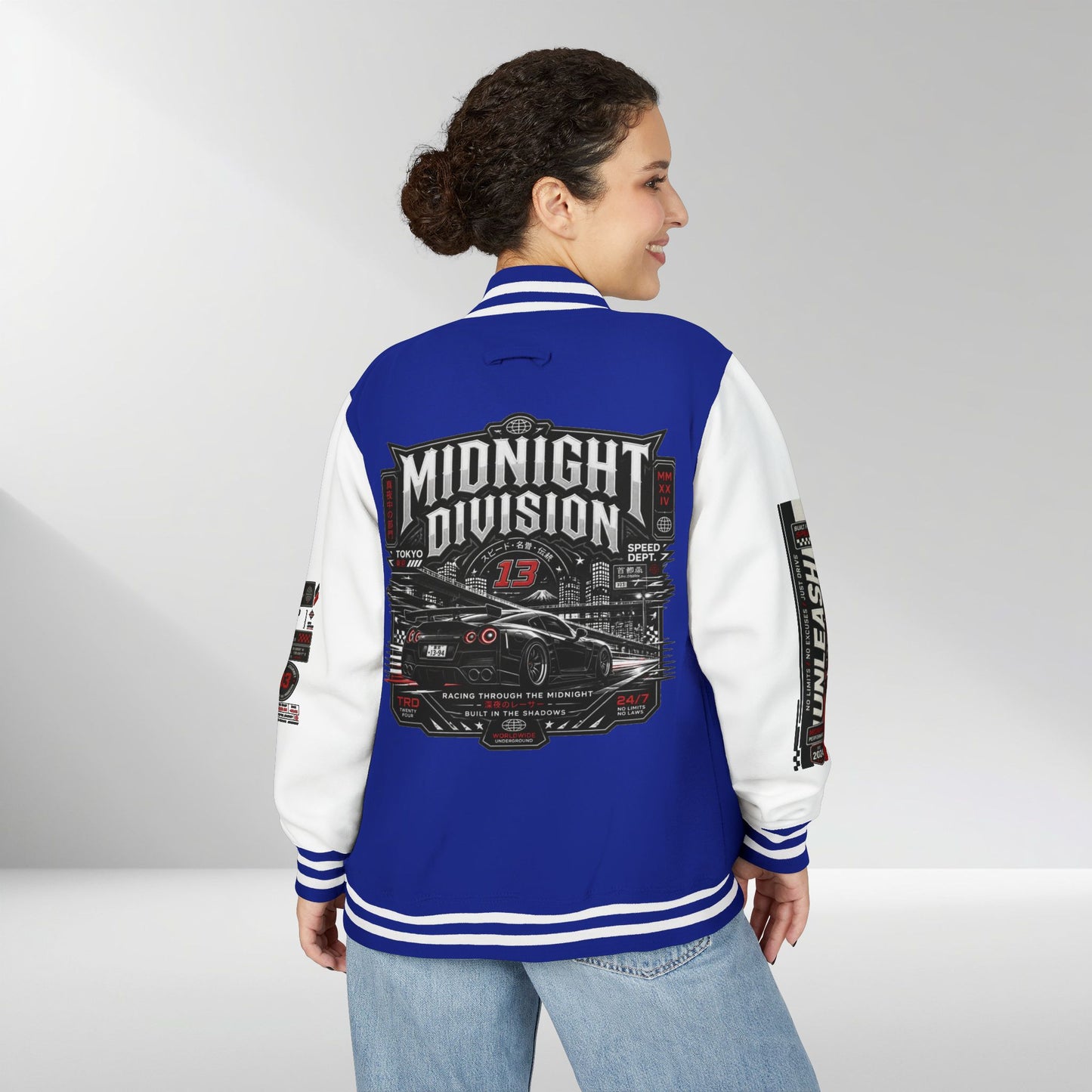 Midnight Division Racing Letterman Jacket