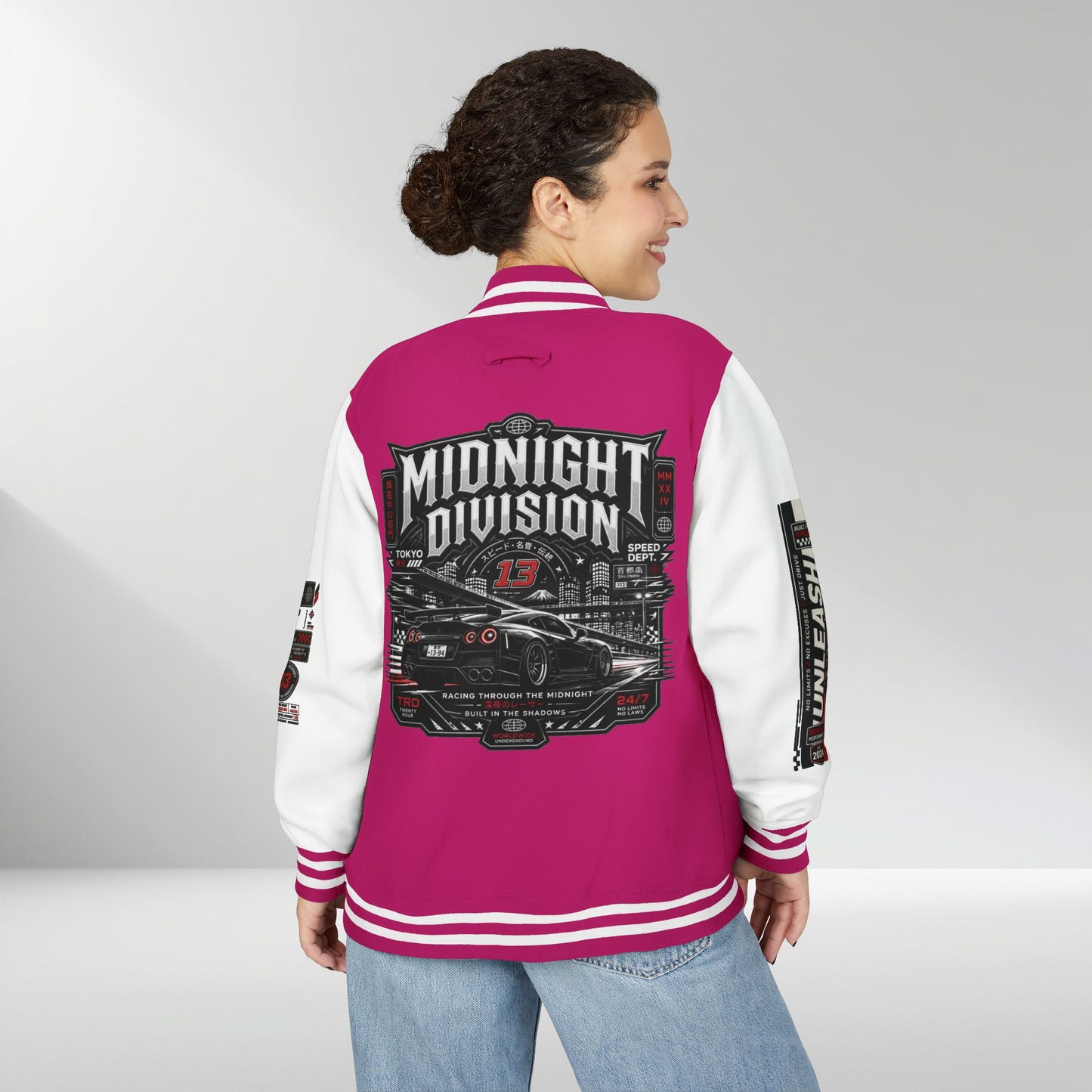 Midnight Division Racing Letterman Jacket