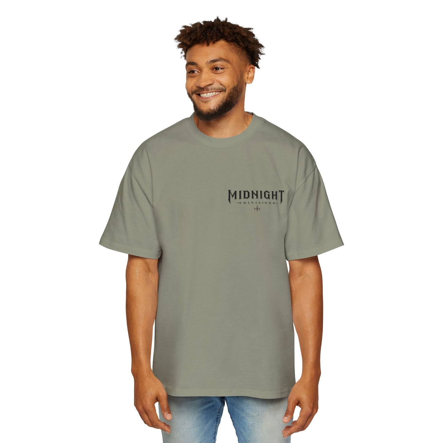 Midnight Division Graphic Tee — Men's Oversized Streetwear T-Shirt