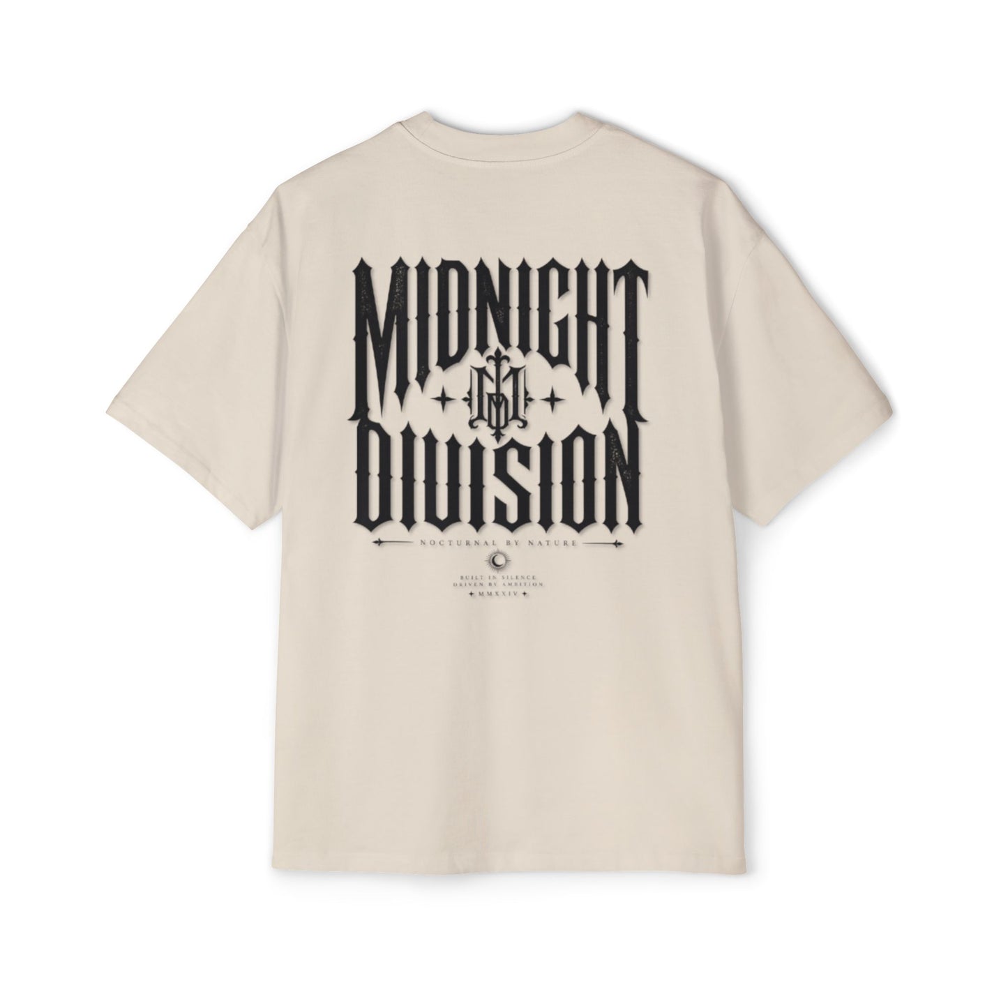 Midnight Division Graphic Tee — Men's Oversized Streetwear T-Shirt