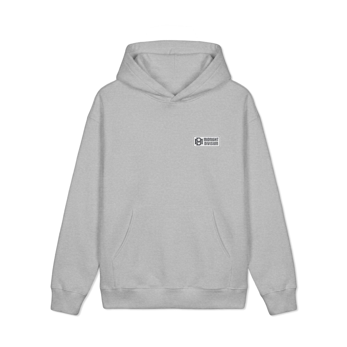 Midnight Division Logo Hoodie — Vintage Raven Emblem Heavyweight Hoodie