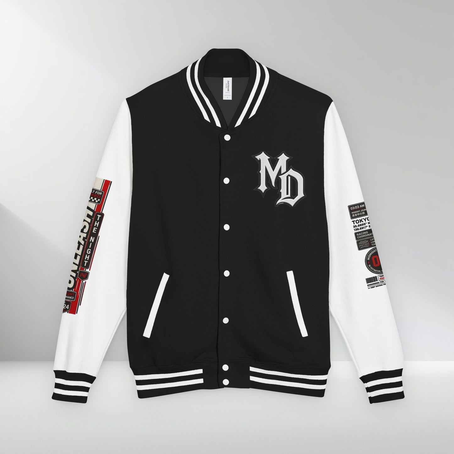 Midnight Division Racing Letterman Jacket