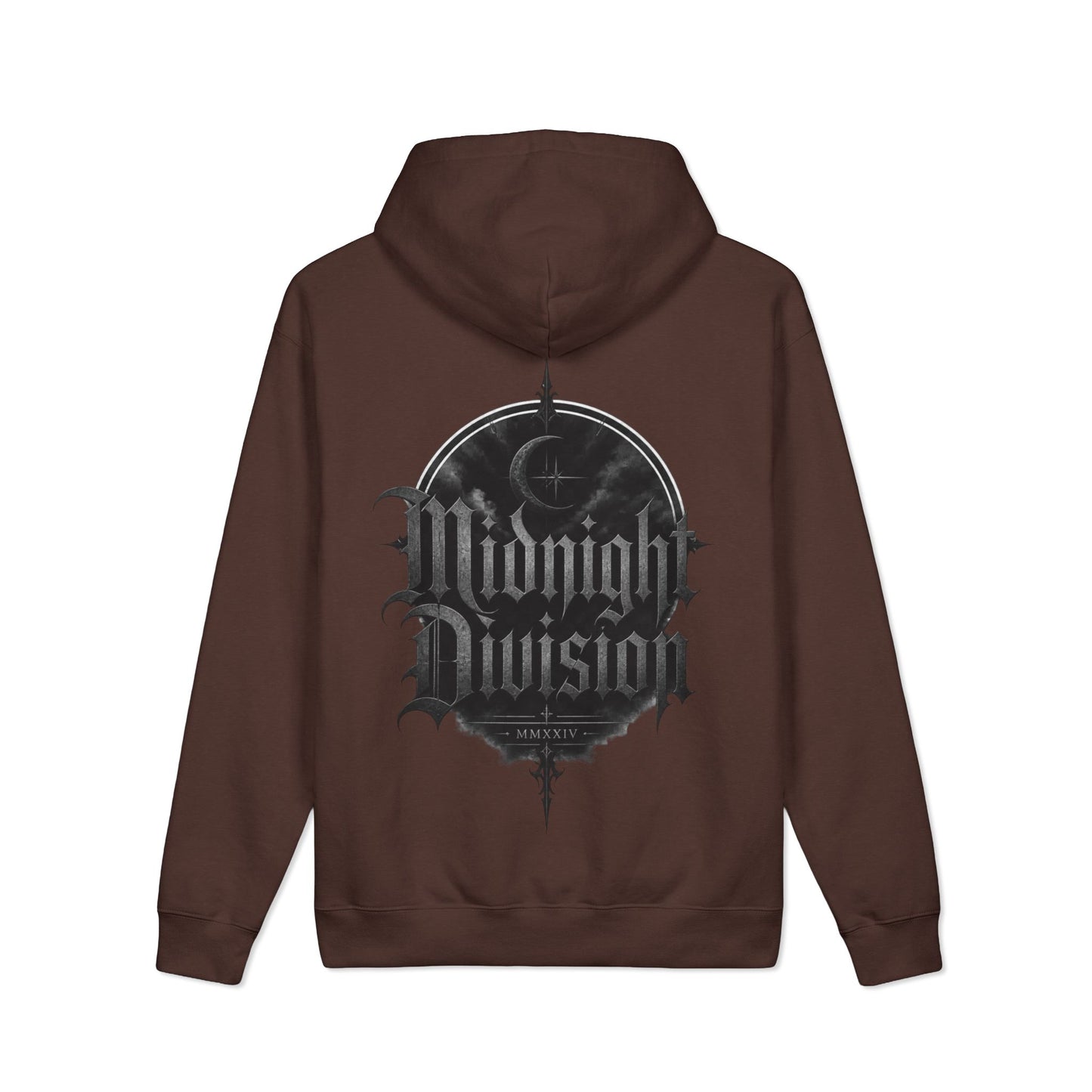 Midnight Division Logo Hoodie — Vintage Raven Emblem Heavyweight Hoodie