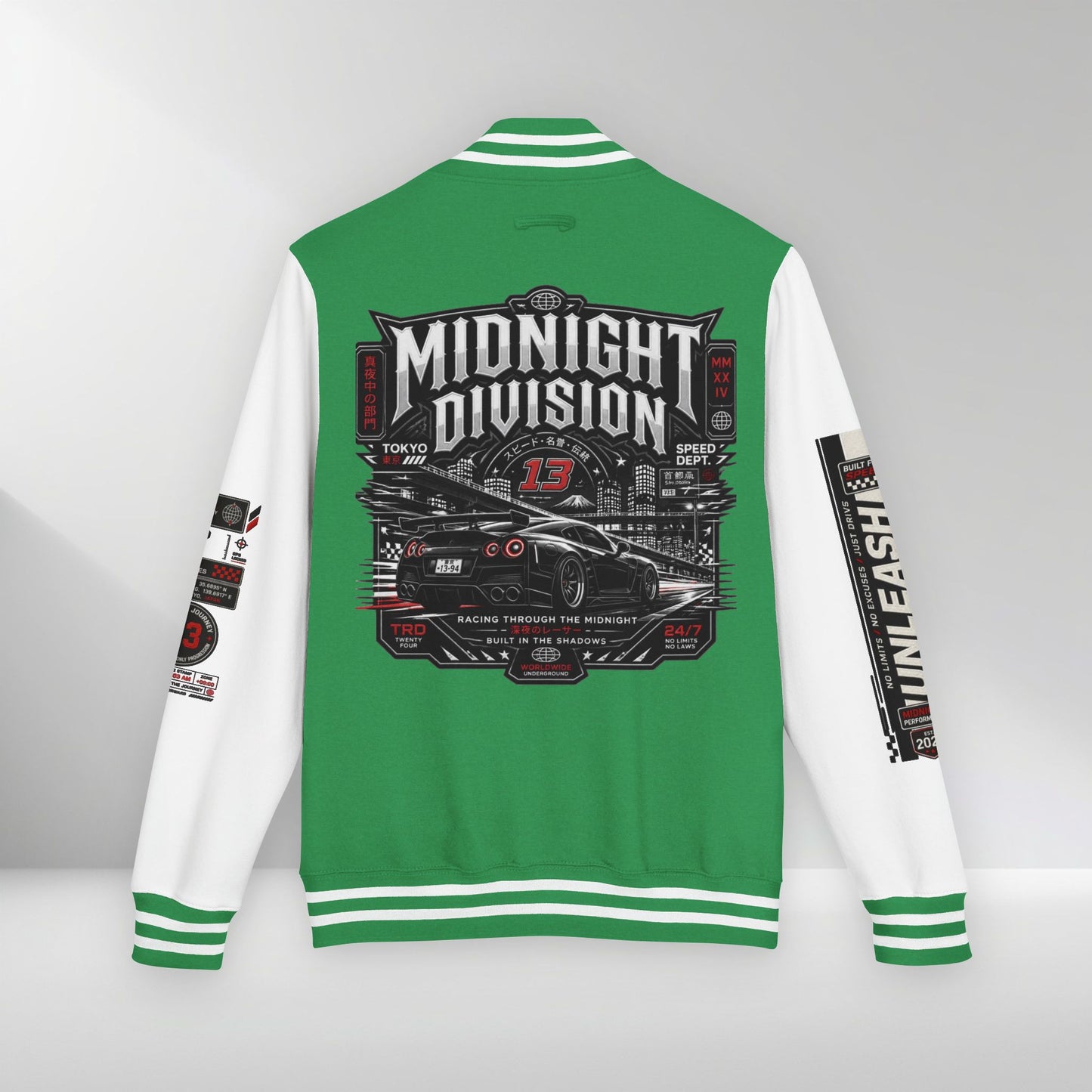 Midnight Division Racing Letterman Jacket