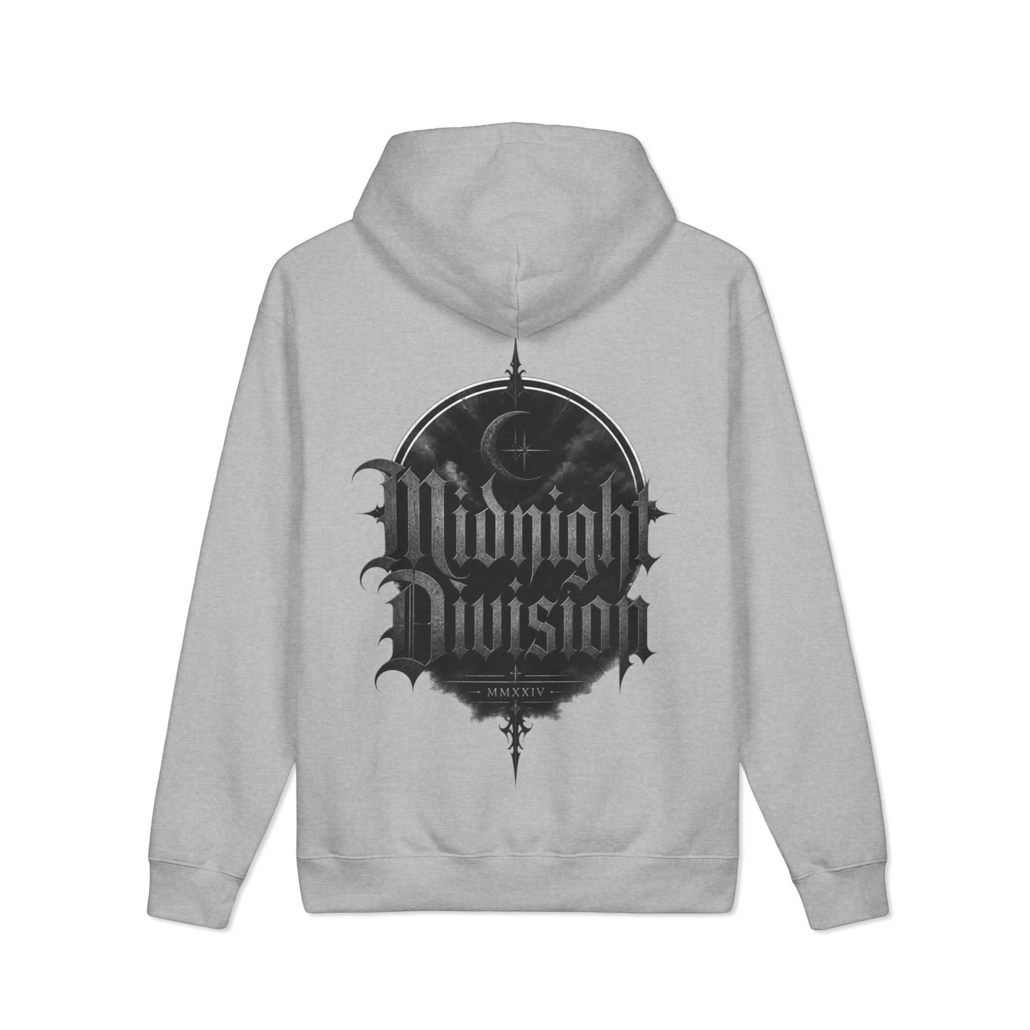 Midnight Division Logo Hoodie — Vintage Raven Emblem Heavyweight Hoodie