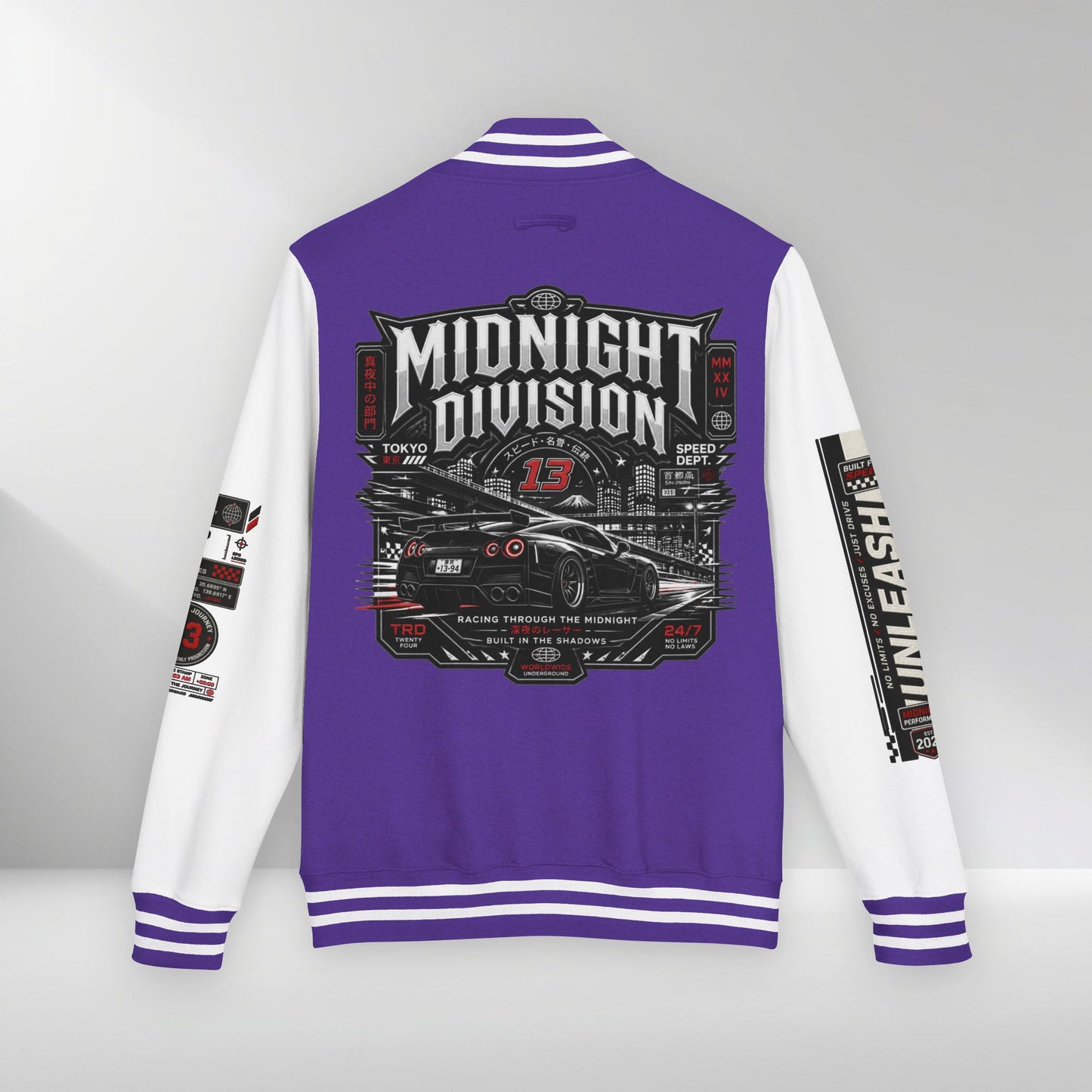 Midnight Division Racing Letterman Jacket
