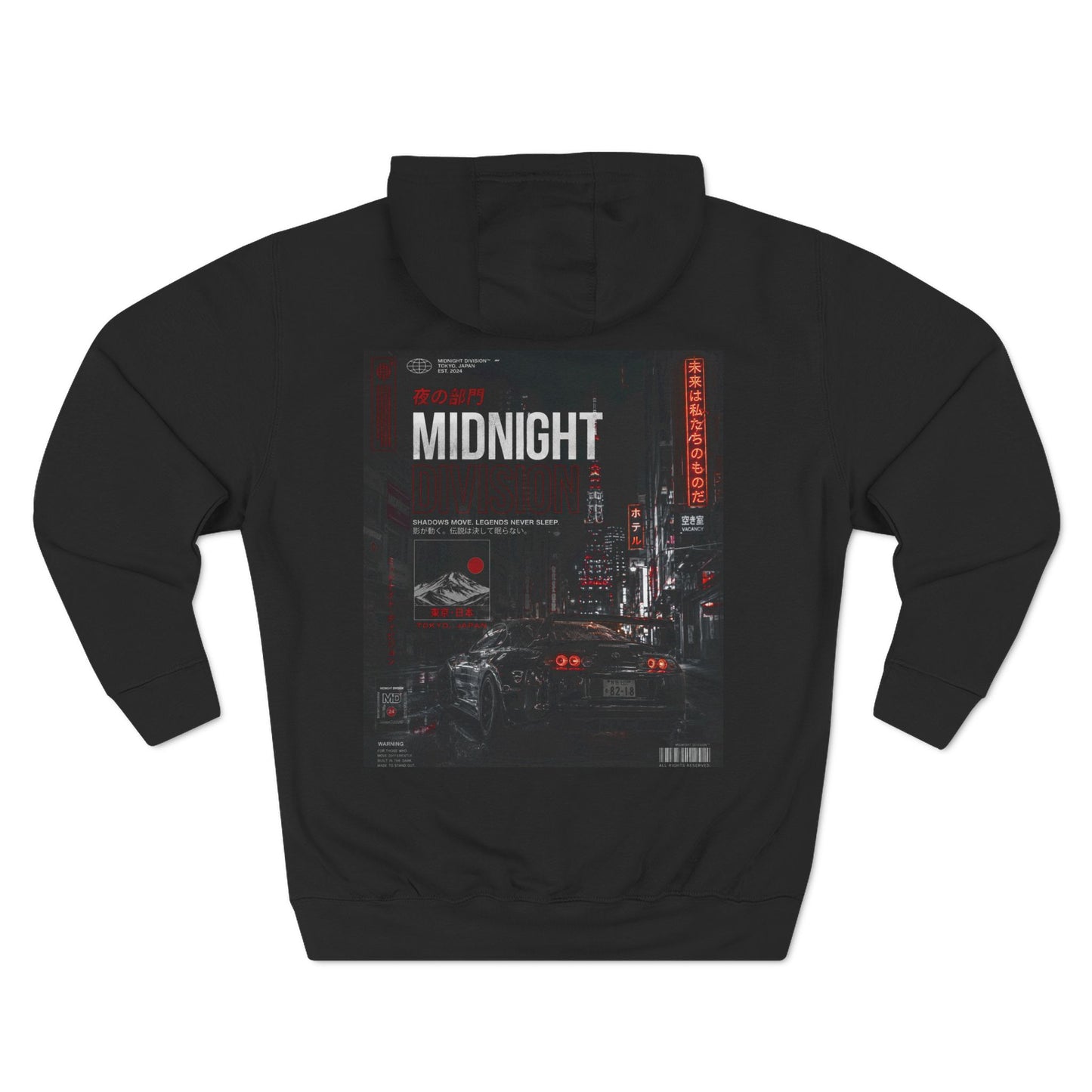 Midnight Division Hoodie – 'Operating After Dark' Graphic Pullover