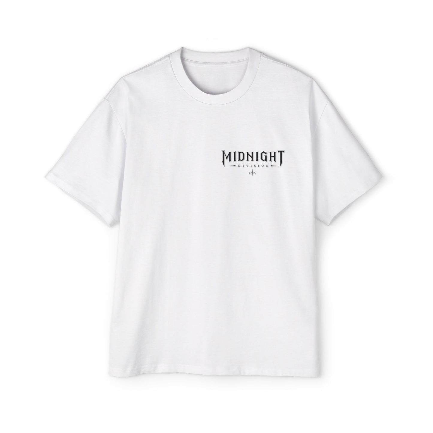 Midnight Division Graphic Tee — Men's Oversized Streetwear T-Shirt
