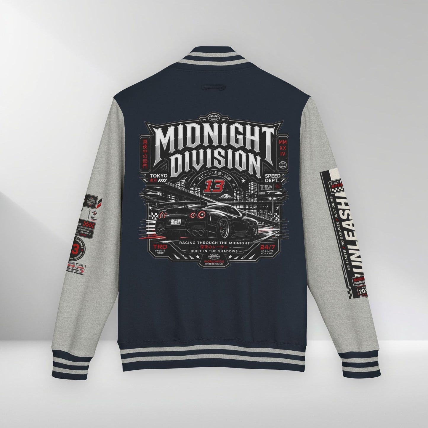 Midnight Division Racing Letterman Jacket