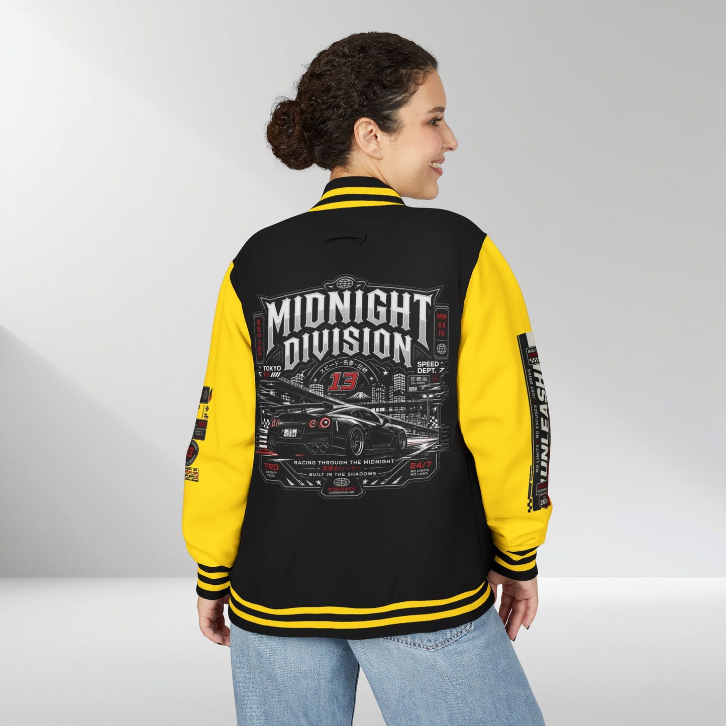 Midnight Division Racing Letterman Jacket