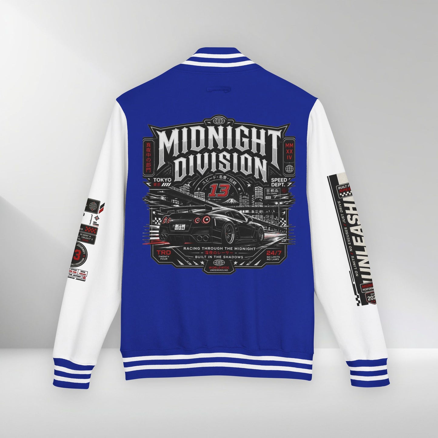 Midnight Division Racing Letterman Jacket