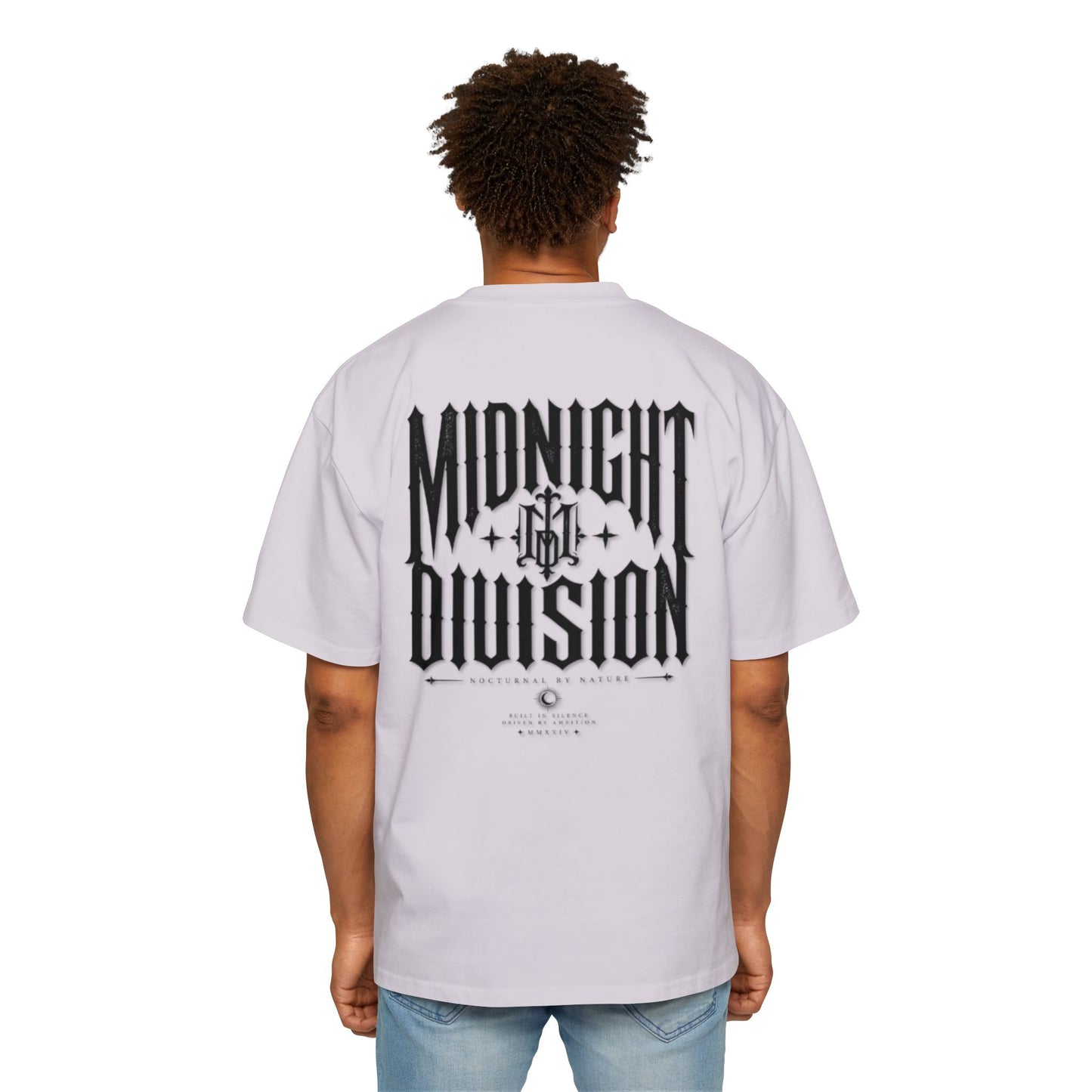 Midnight Division Graphic Tee — Men's Oversized Streetwear T-Shirt