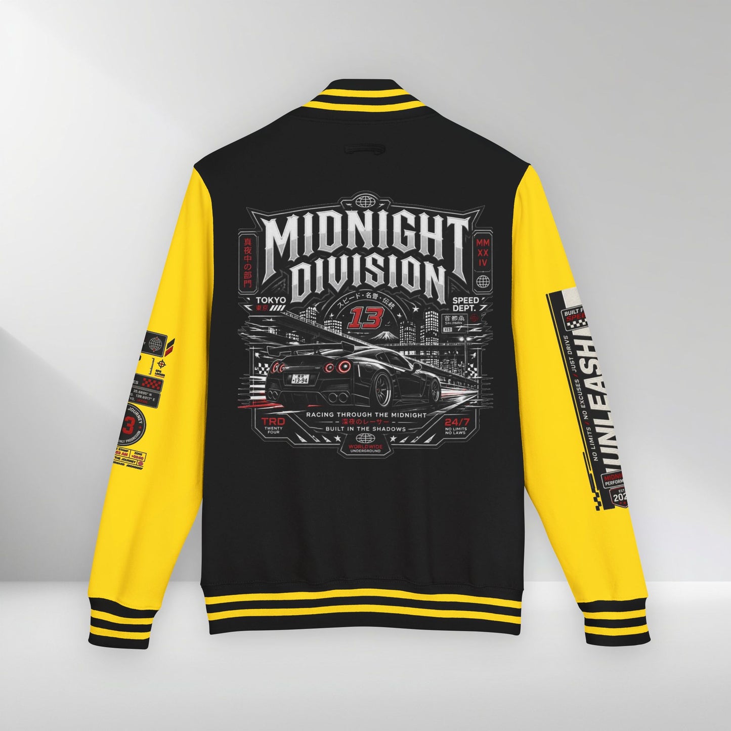 Midnight Division Racing Letterman Jacket