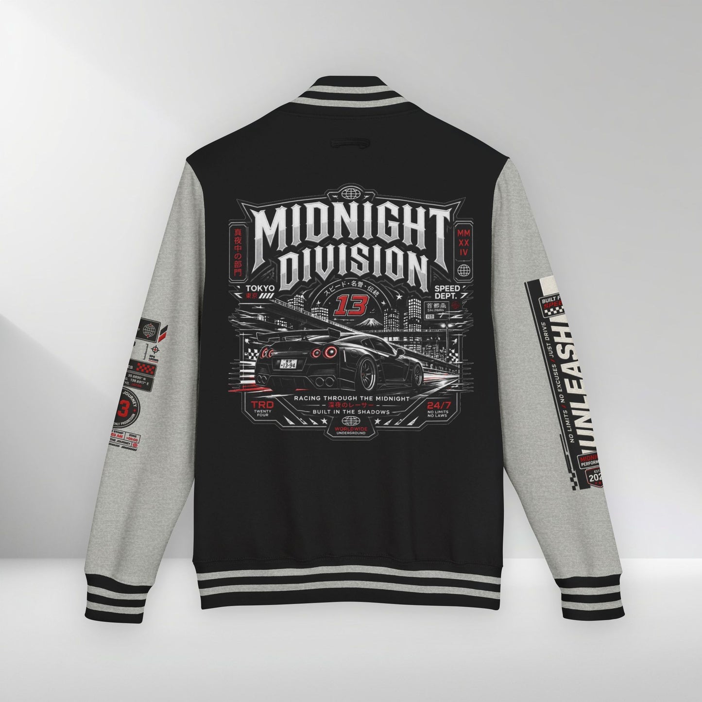 Midnight Division Racing Letterman Jacket