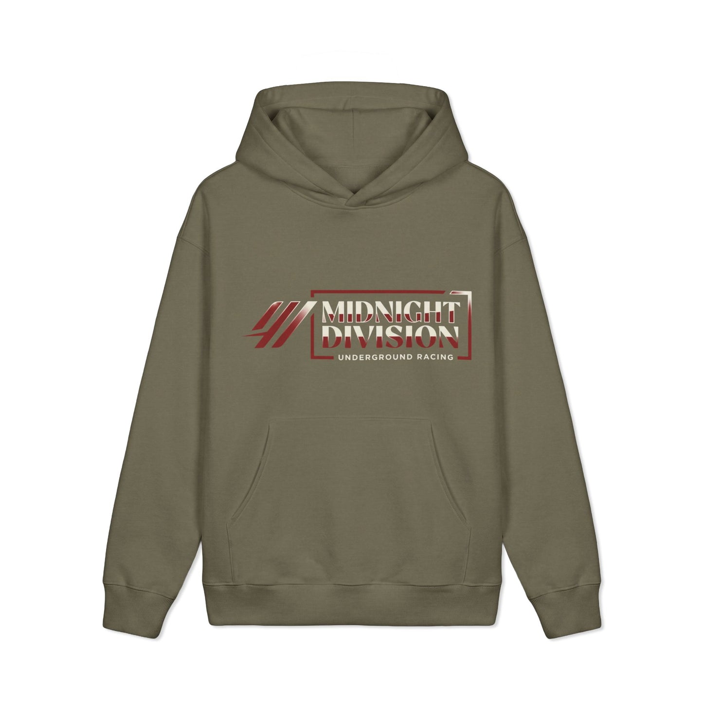 Midnight Division Logo Hoodie — Vintage Raven Emblem Heavyweight Hoodie