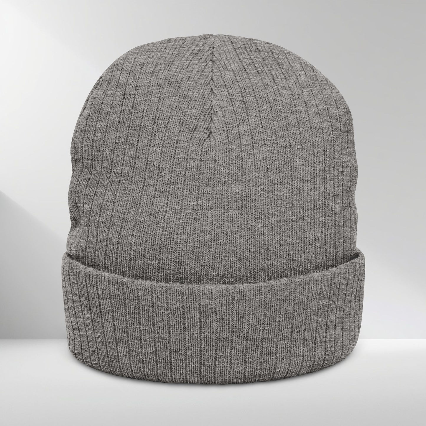 Ribbed Knit Beanie (Embroidery)