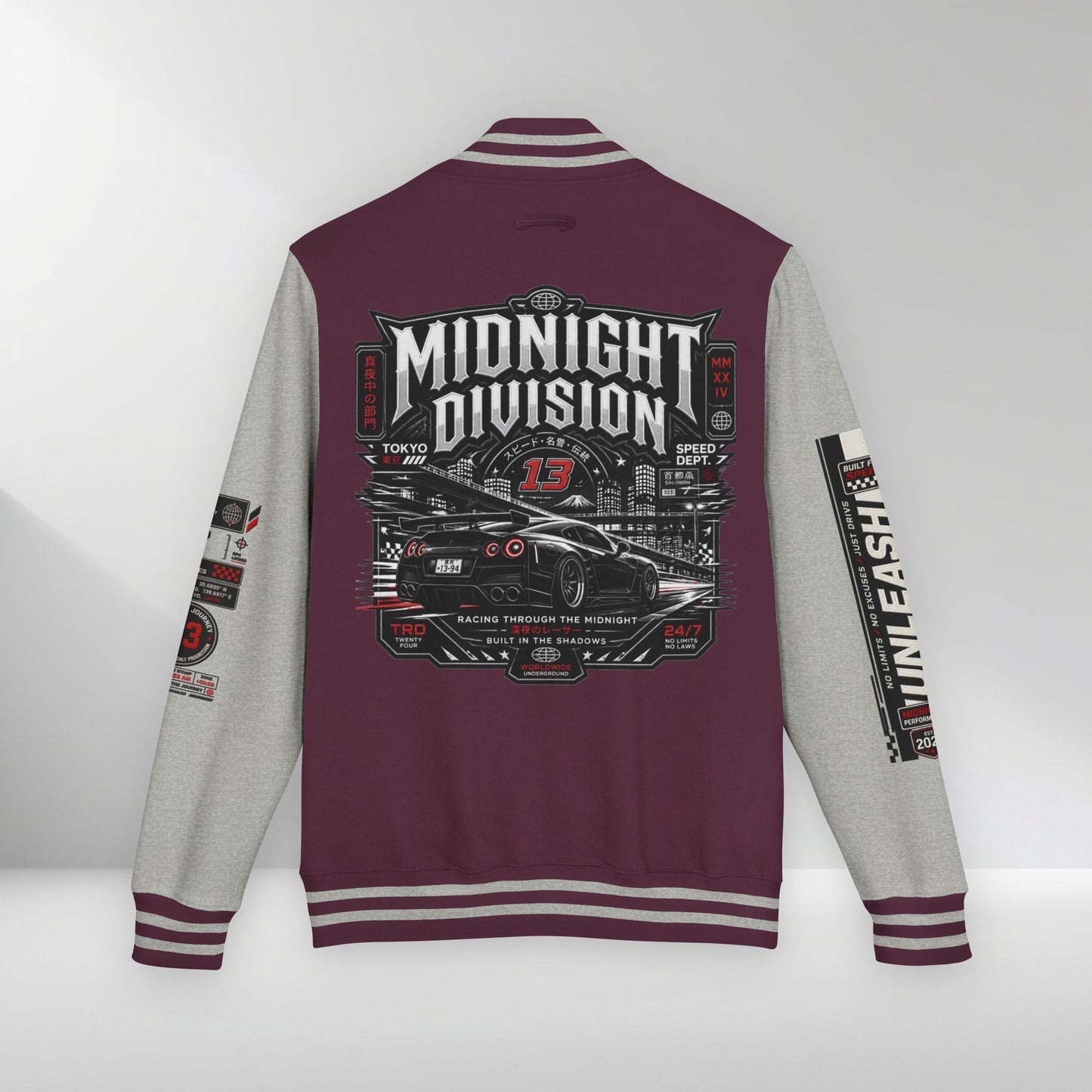 Midnight Division Racing Letterman Jacket